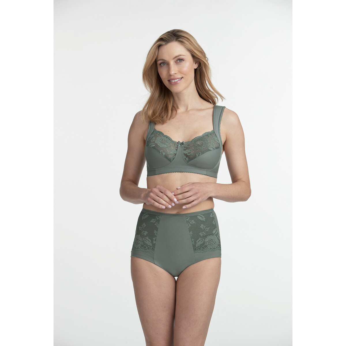 Culotte contenitive Lovely Lace verde, MISS MARY OF SWEDEN