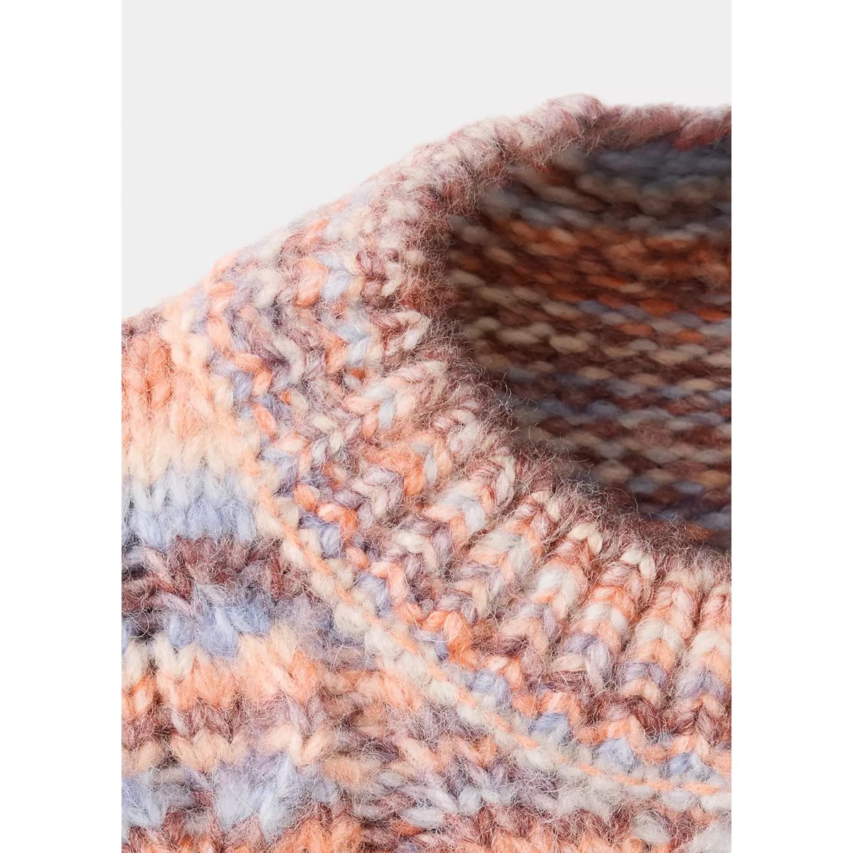 Pull-over maille multicolore orange pastel, MANGO KIDS