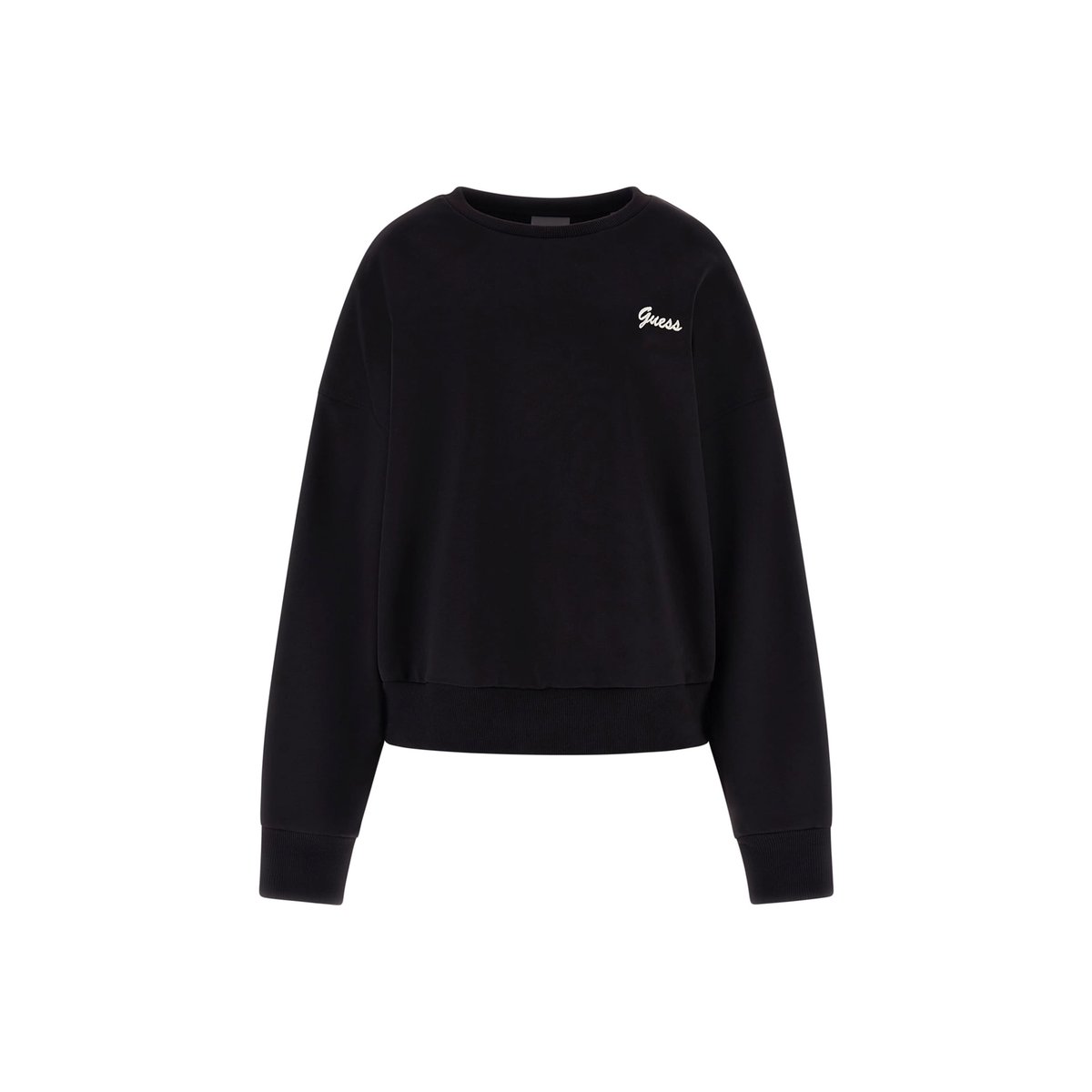 Sweat-Shirt Logo Ras-Du-Cou noir, GUESS