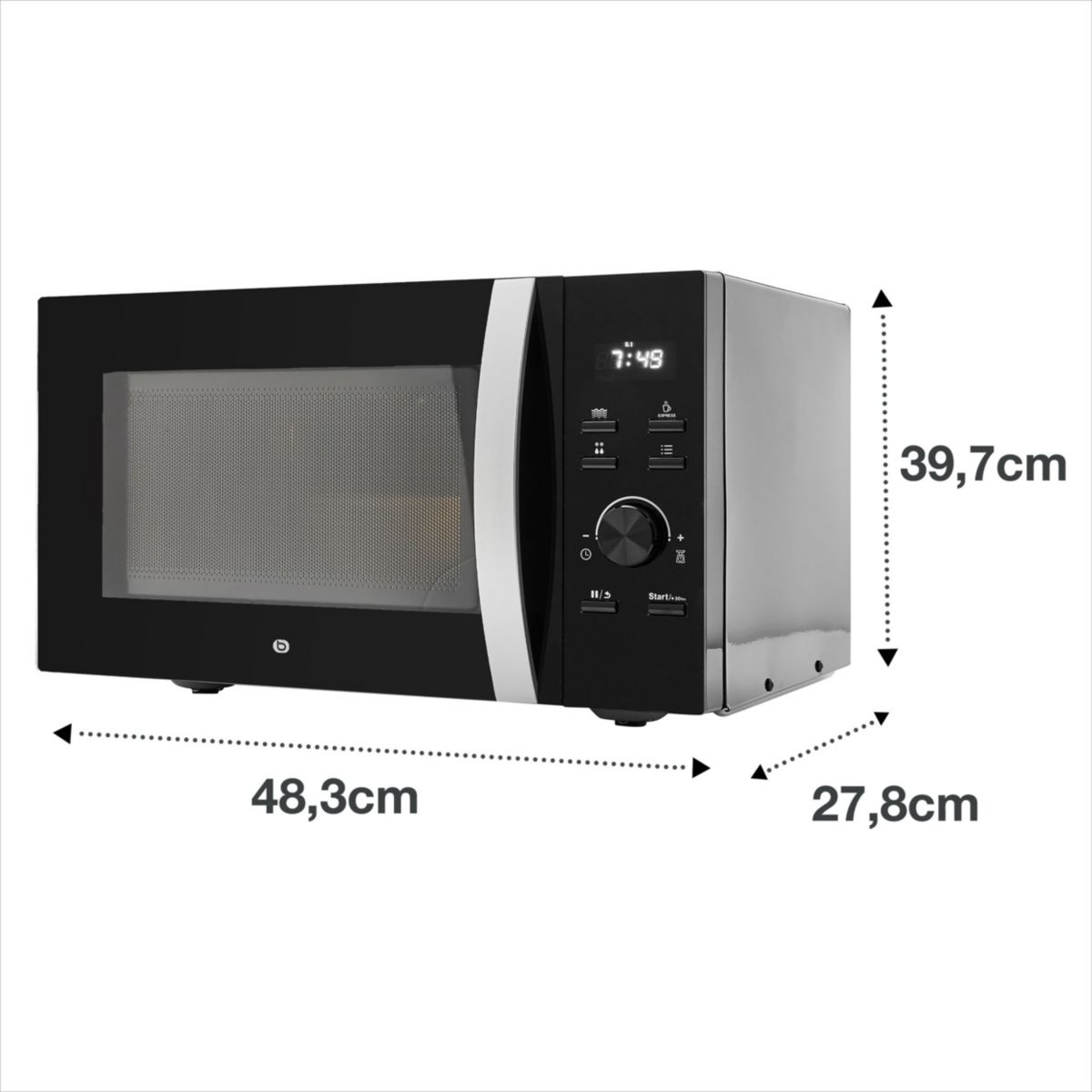 Micro ondes EM256N couleur unique, ESSENTIEL B