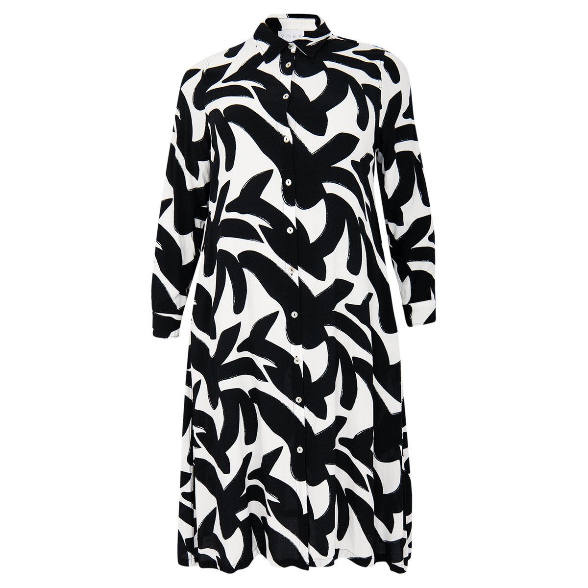 Robe avec manches longues blanc, YOEK