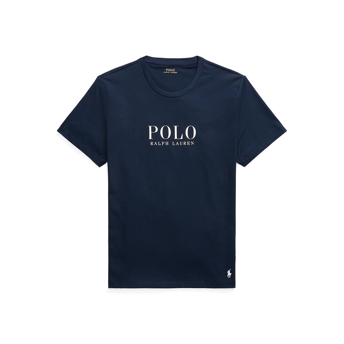T-shirt de nuit logo en jersey de coton marine, POLO RALPH LAUREN