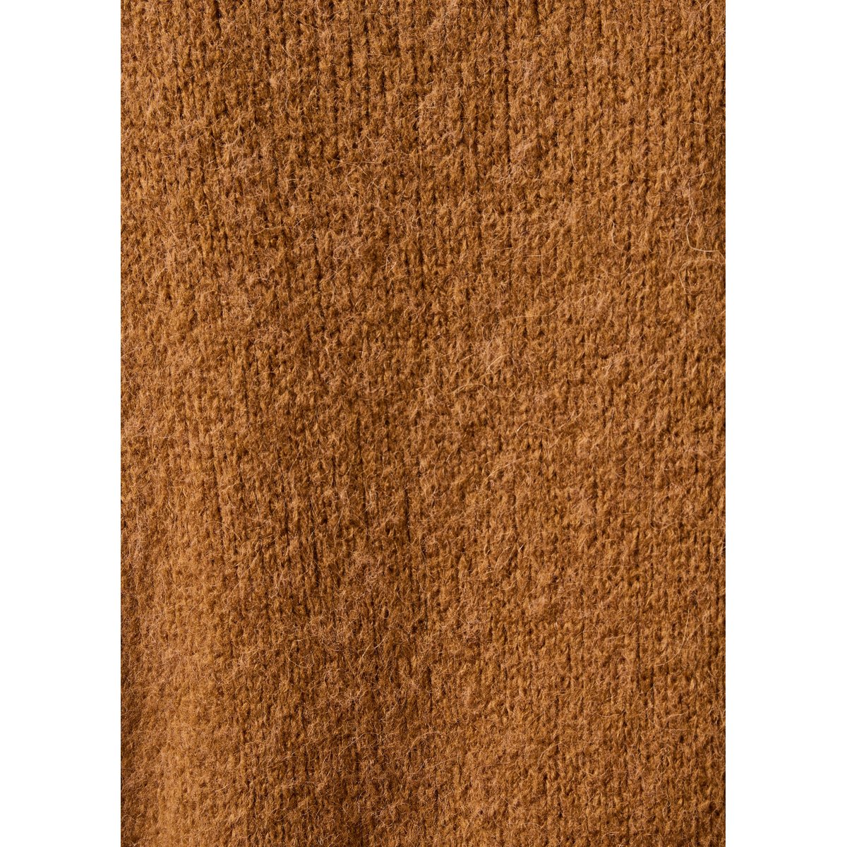 Pull court manches longues col v cognac, LA FEE MARABOUTEE