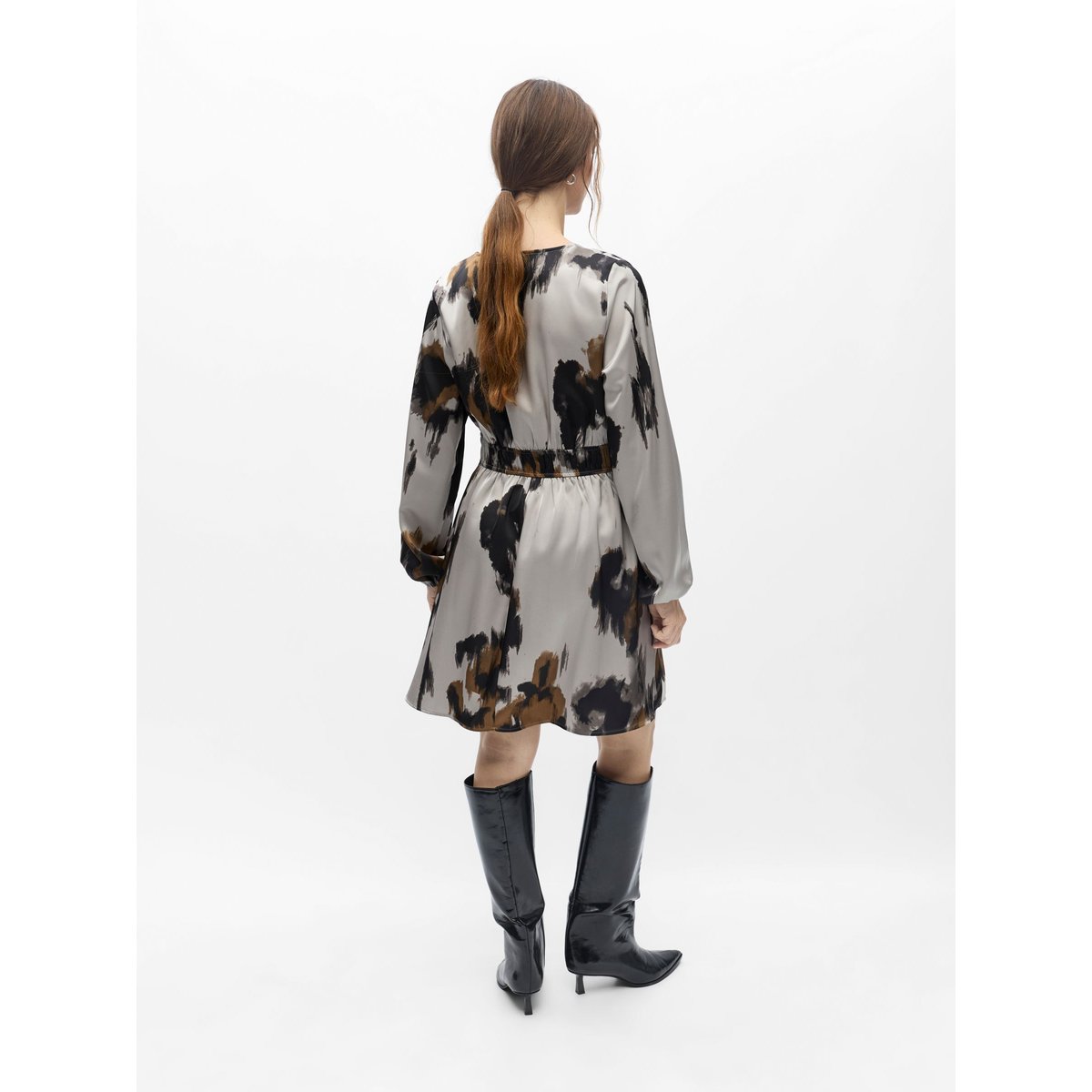 Robe Smockée gris - opal gray1, OBJECT