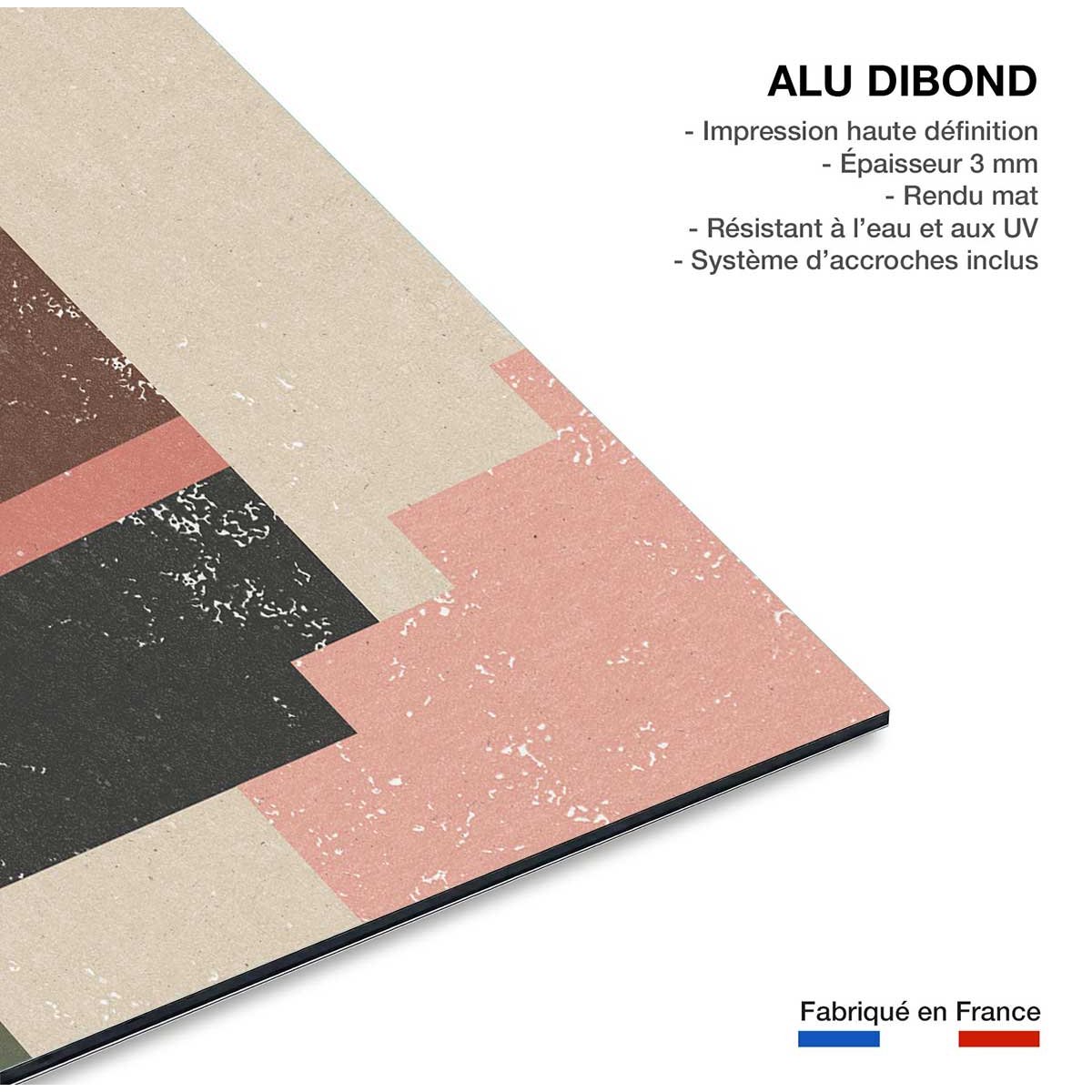 Tableau minimal vintage tableau alu dibond, HEXOA