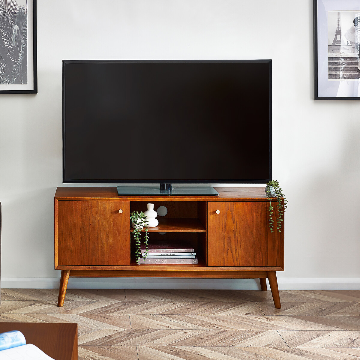 Elijah Retro Ash Wood TV Unit auburn, SO'HOME