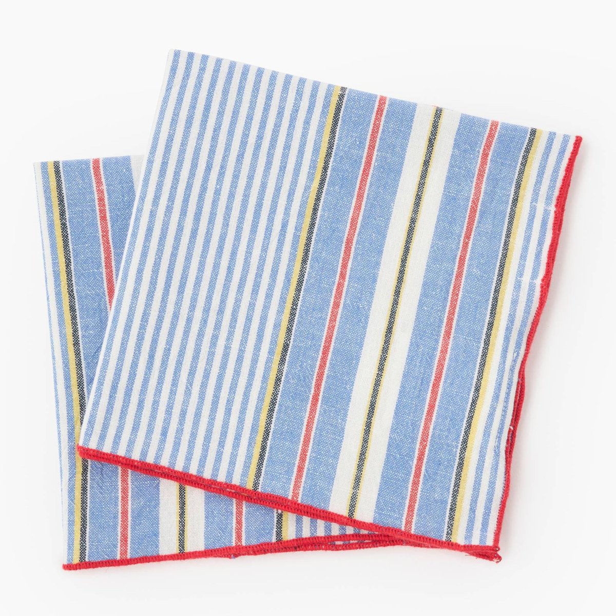 Lot de serviettes coton-lin, 40X40 cm riviera, MONOPRIX