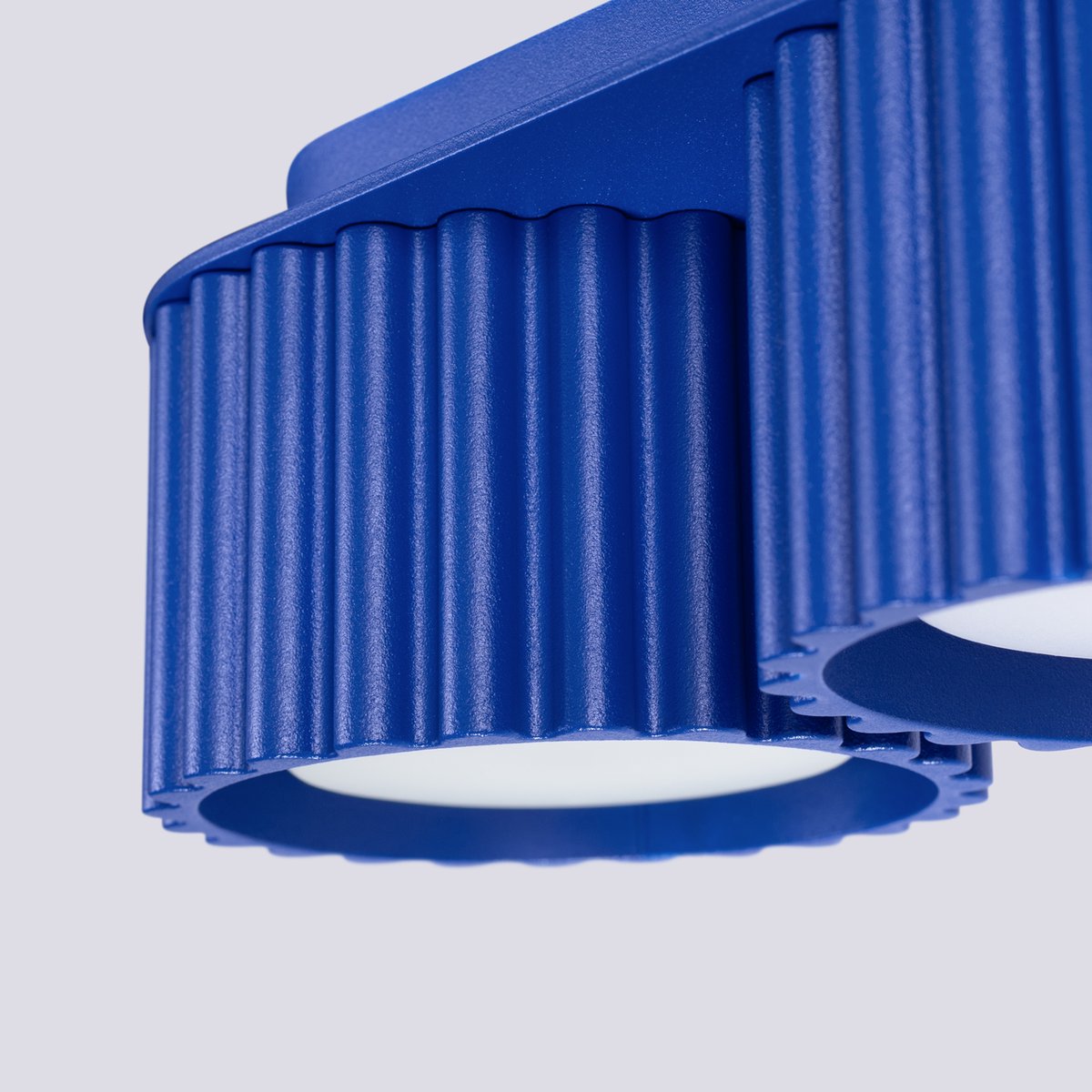 Plafonnier Aluminium Outremer Gx53 2 Aura bleu, EDEN