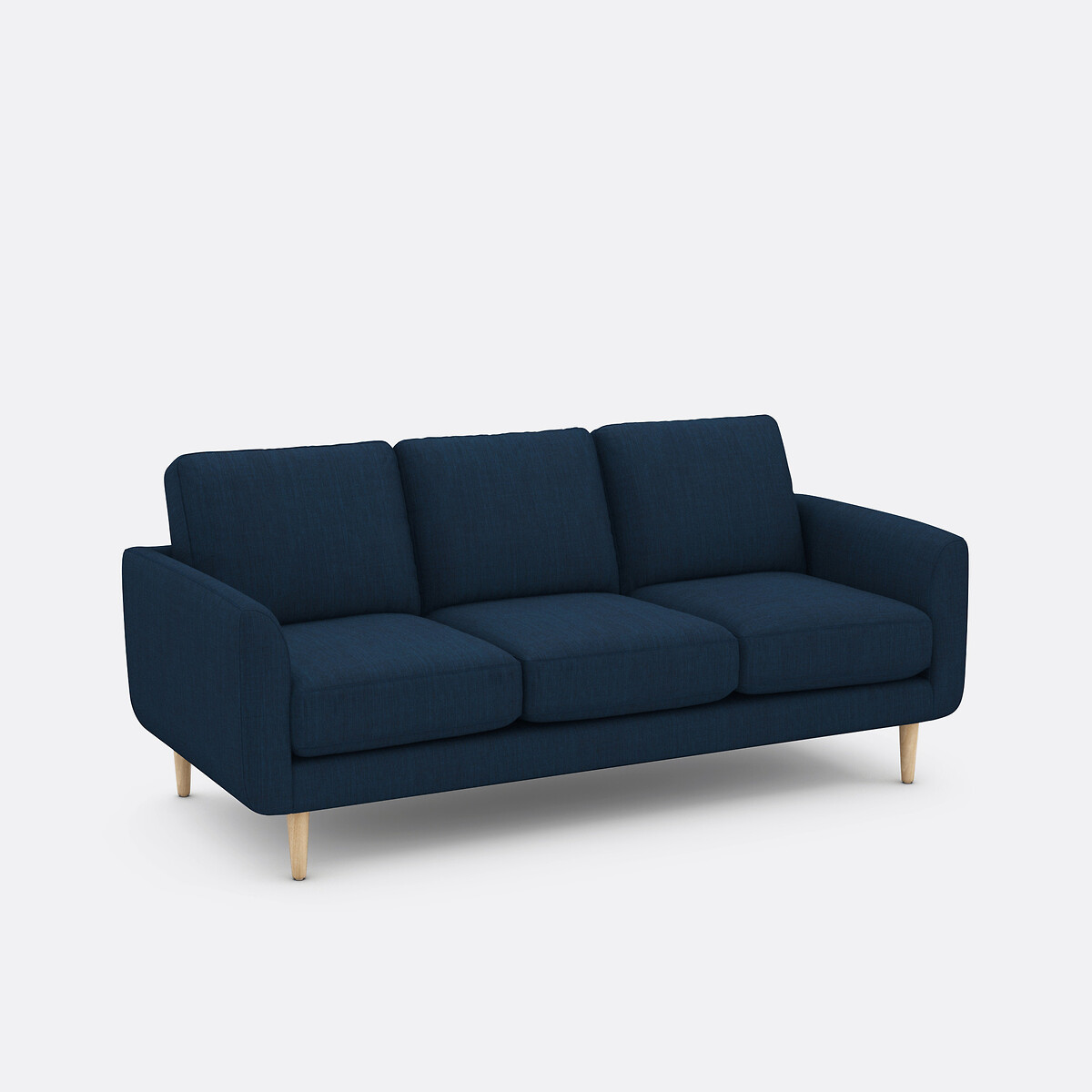 3-Sitzer-Sofa aus Polyester und Baumwolle, Jimi dunkelblau, LA REDOUTE INTERIEURS