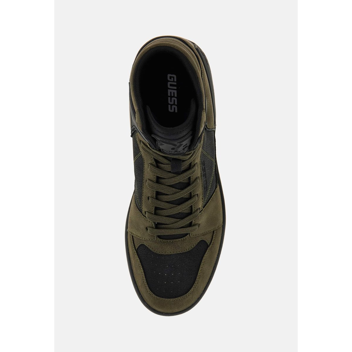 Sneaker Montante Sava Daim vert multi, GUESS