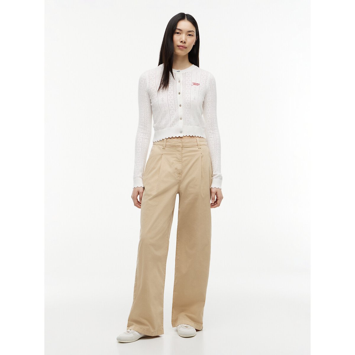 Wide Leg Chinos beige, TOMMY JEANS