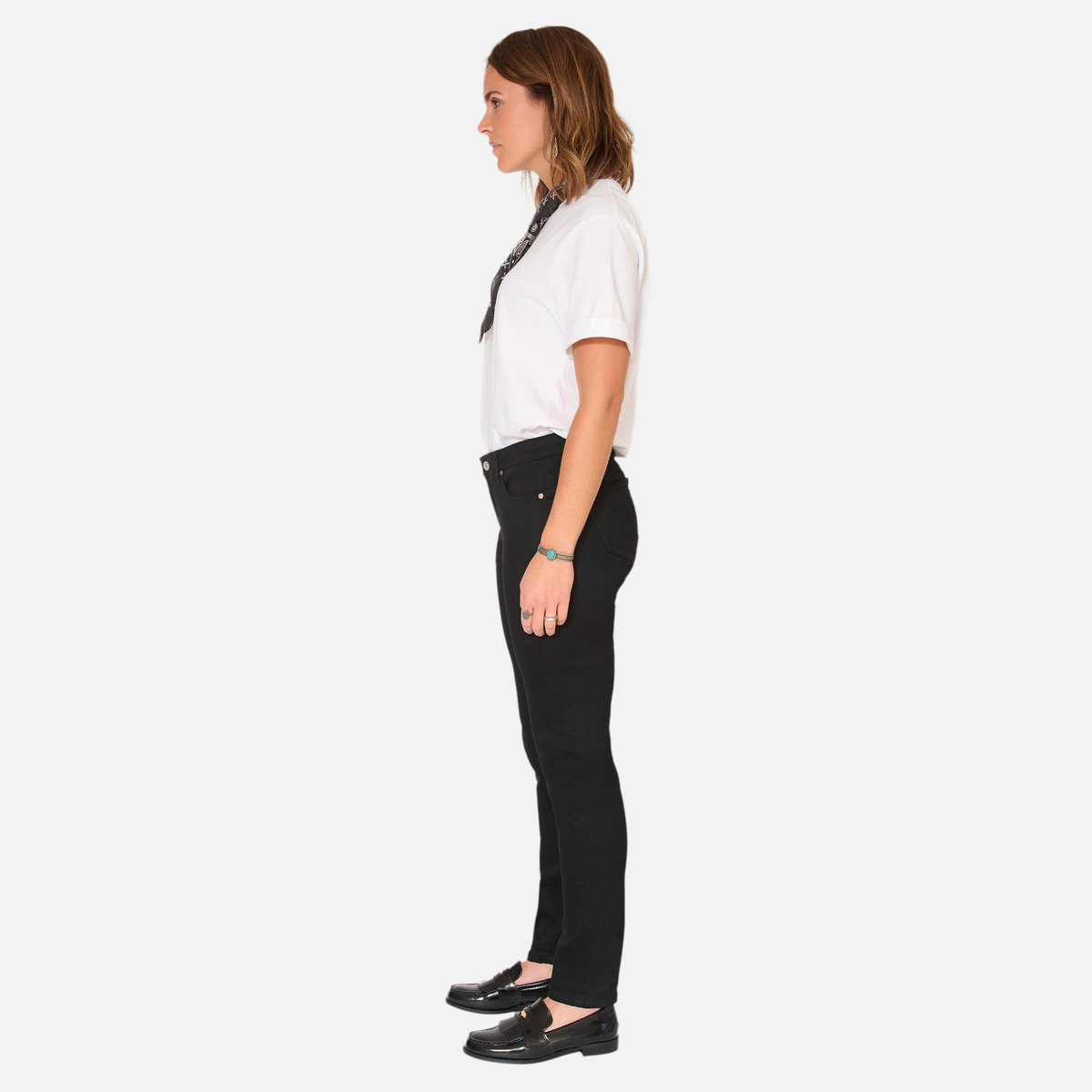 Jean THE BIRKIN POWER STRETCH noir rinse wash, MKT STUDIO
