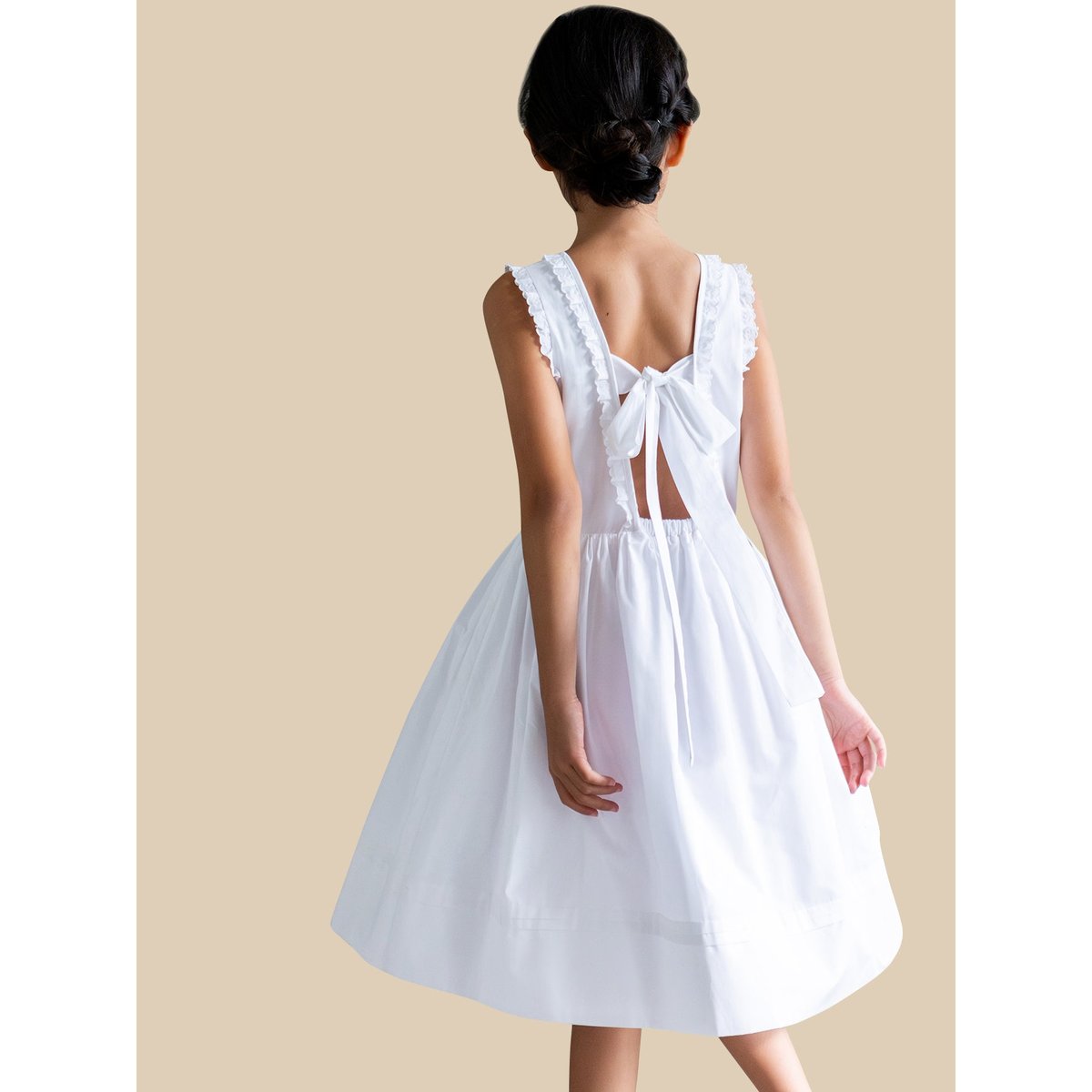 Robe  Bonnie - Cortège Arabesque blanc casse, CYRILLUS