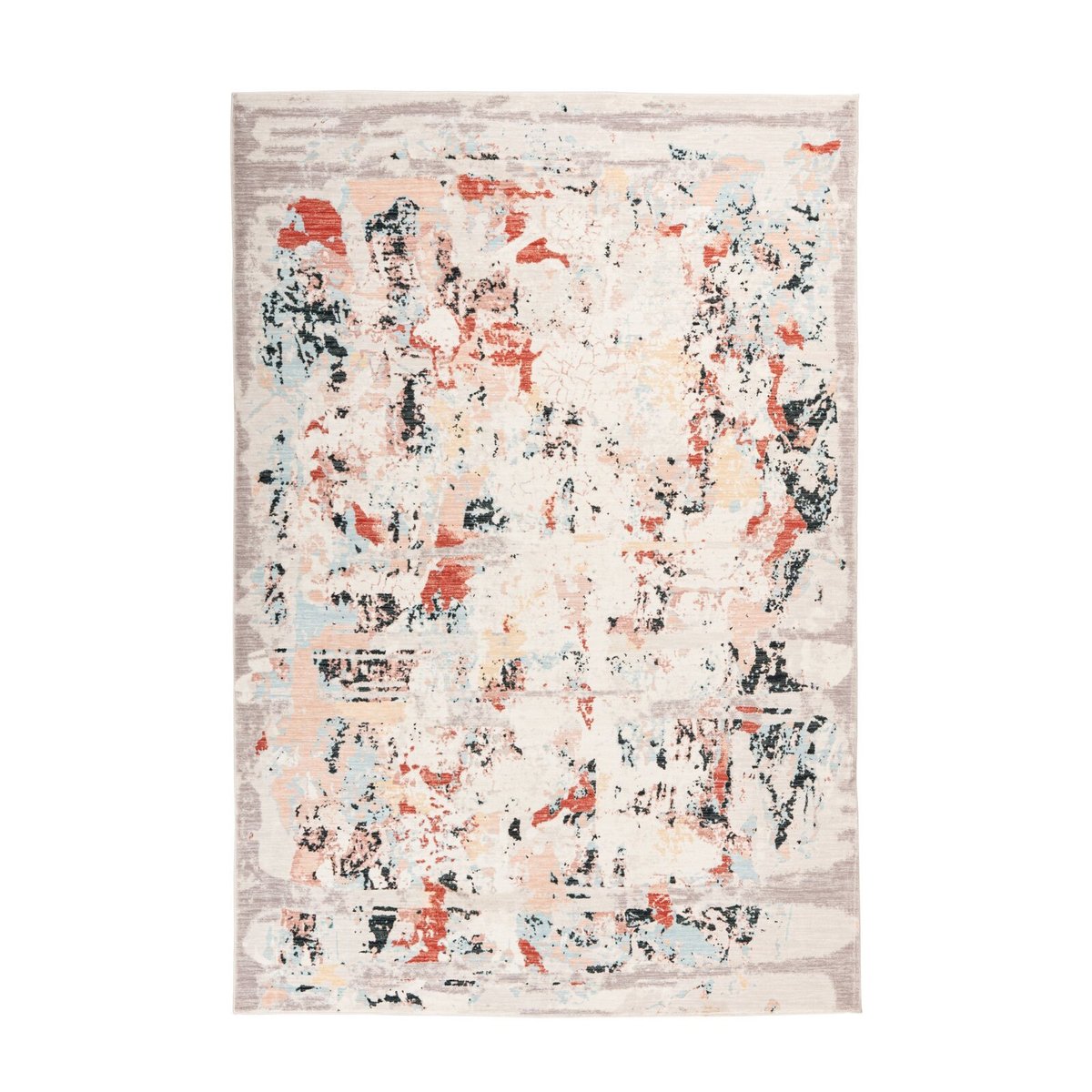 Tapis rectangulaire fait main, PIEMONT multicolore, RECOLLECTION