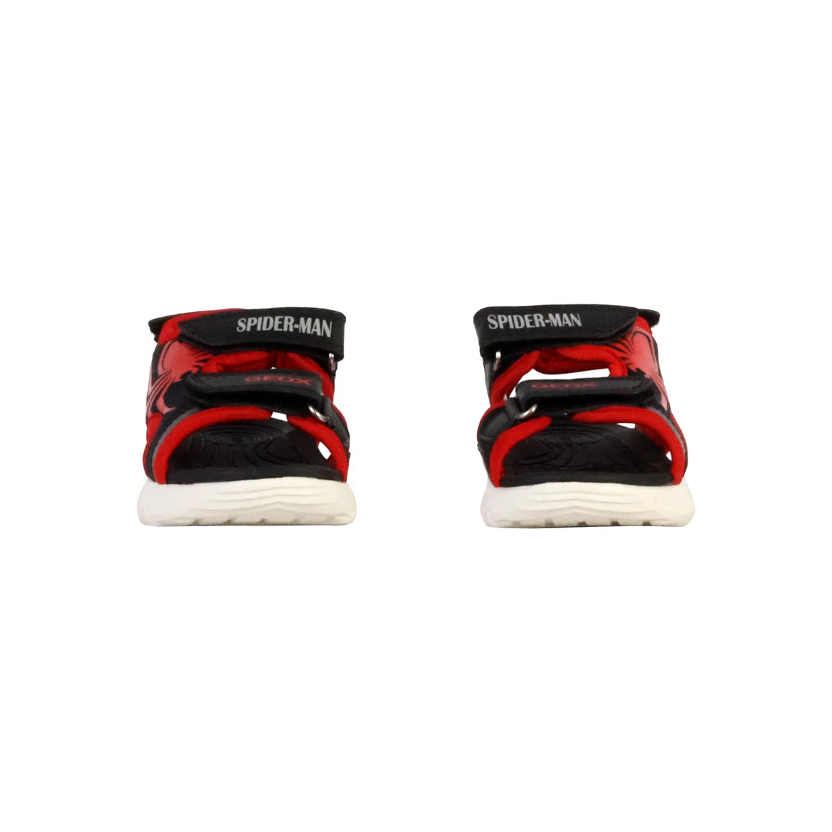 Sandales à Scratch Ciberdron noir/rouge, GEOX