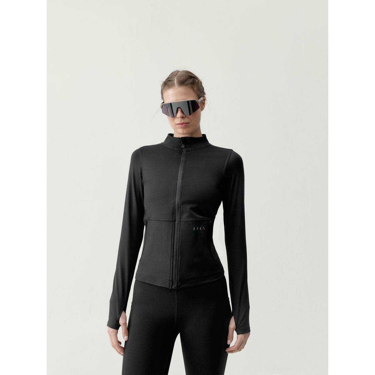 Veste de sport femme Isla Avec poches séchage rapide noir profond, BORN