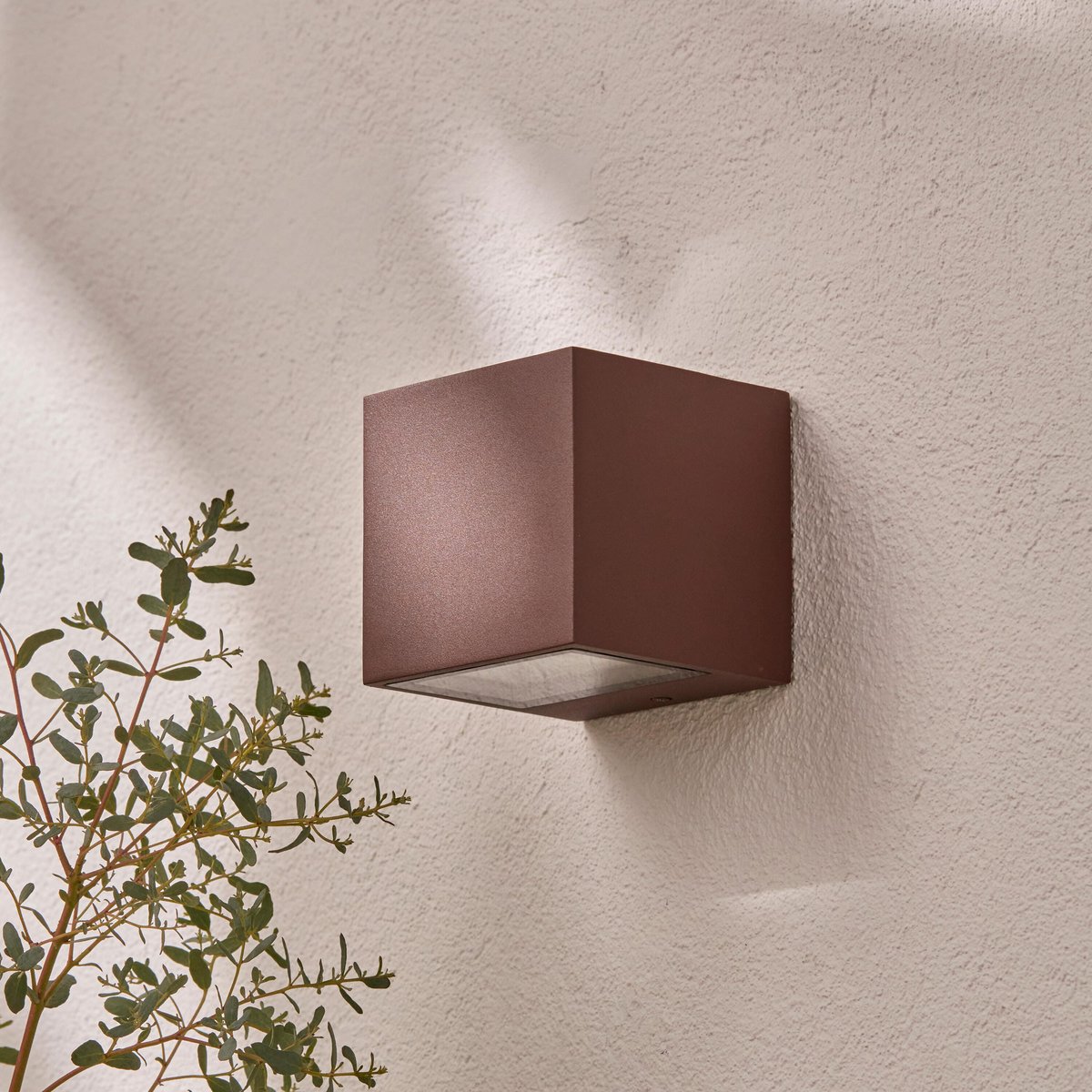 Applique LED extérieure en aluminium, BRANDSEN rouge, INSPIRE