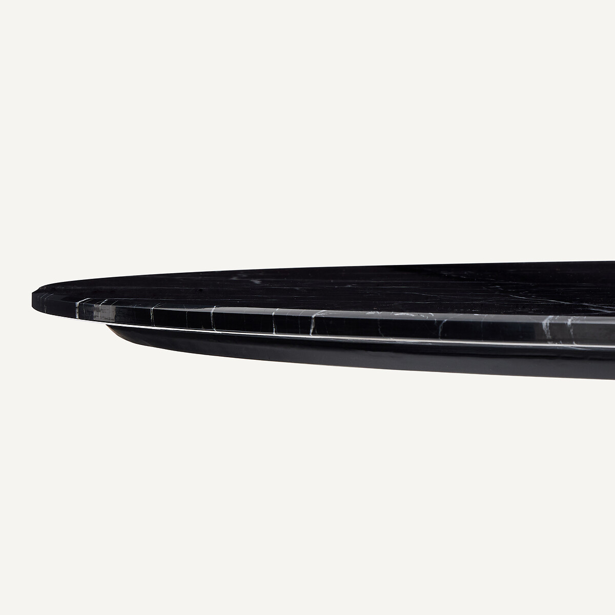 Ellipsenförmige Tischplatte aus Marmor L170 cm, Elipso marmor schwarz, AM.PM