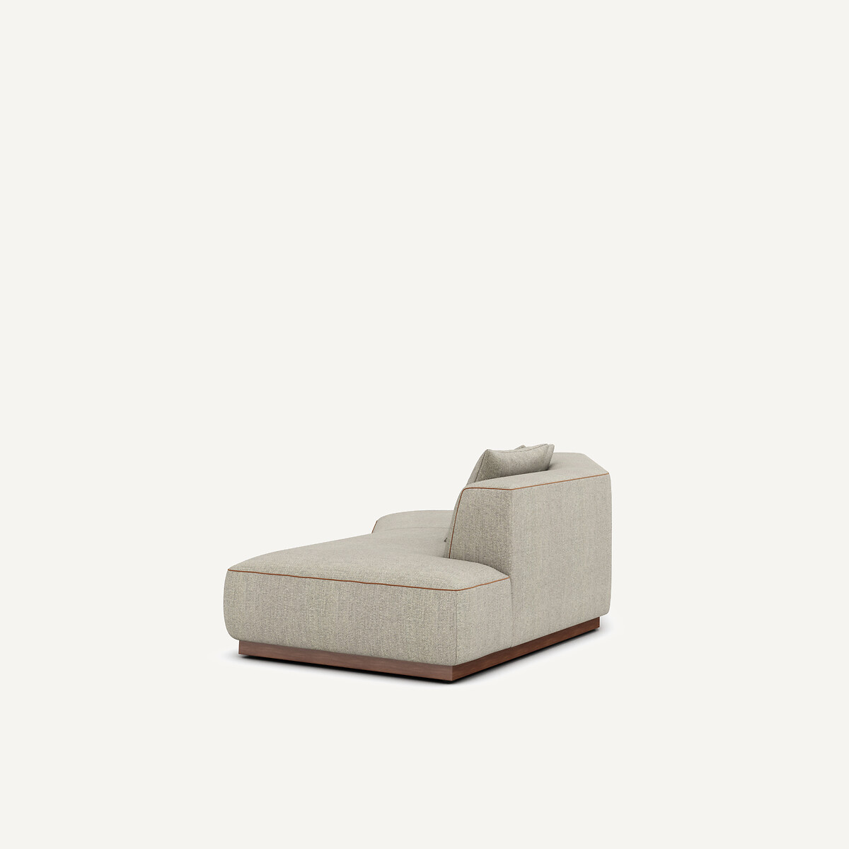 Demi-canapé droit en tweedé, JACOPO naturel/gris clair, AM.PM