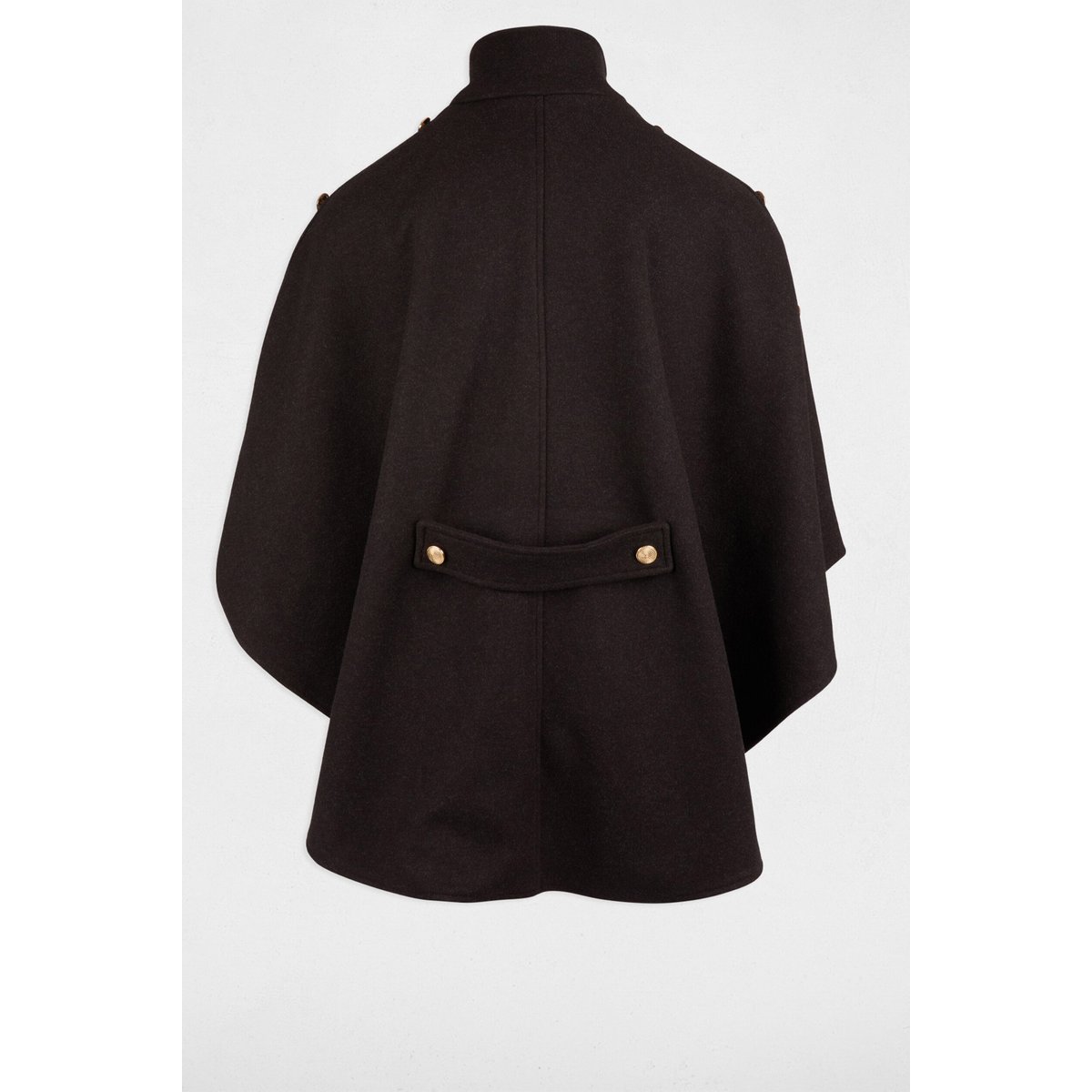 Poncho col montant noir, MORGAN
