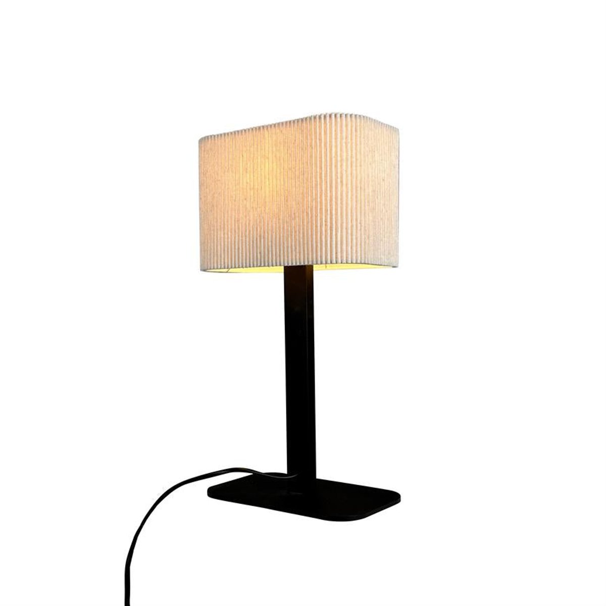 Lampe à poser en métal et tissu Noir/Blanc Calix noir/blanc, DYBERG LARSEN