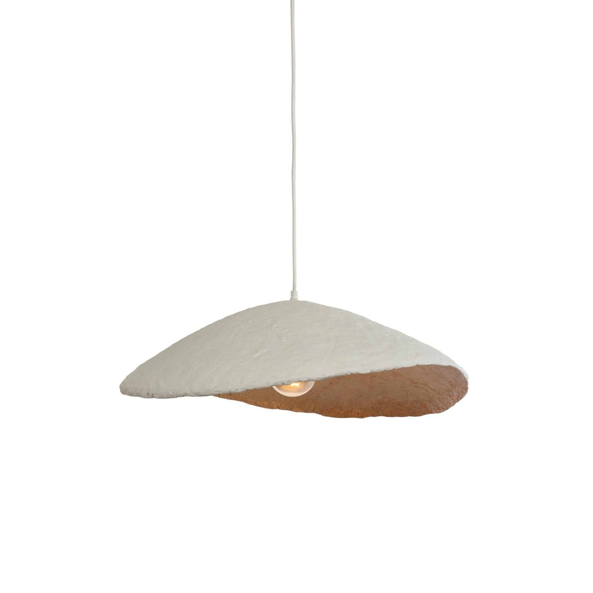 Lampe Suspendue Papier LONIA crème, LIGHT & LIVING