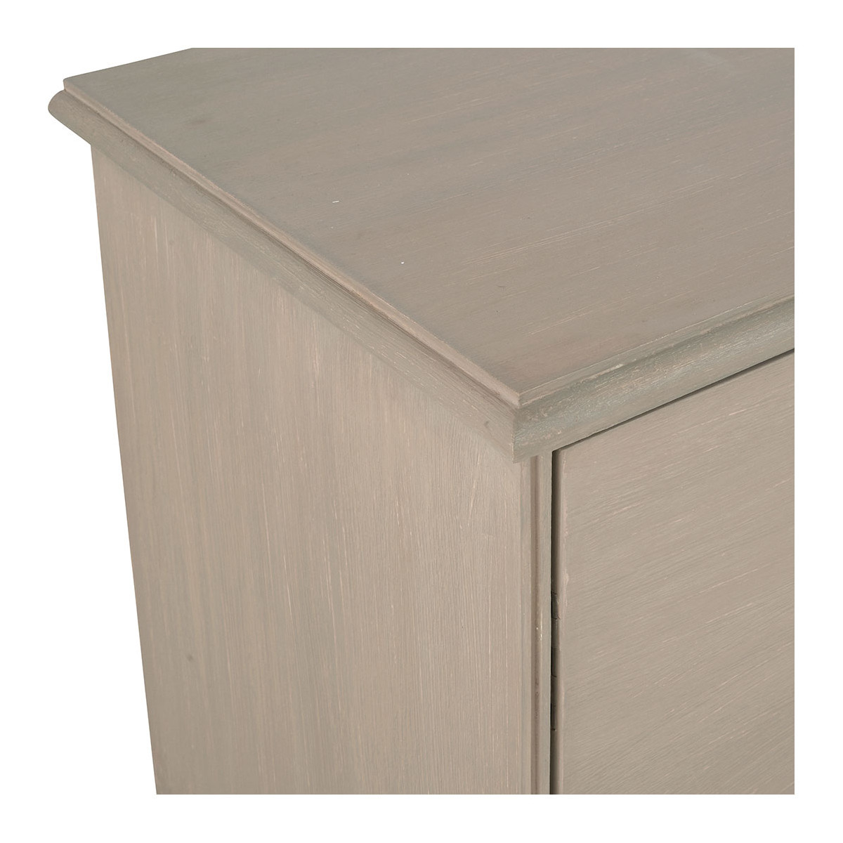 Buffet en manguier massif gris, BLANC D’IVOIRE