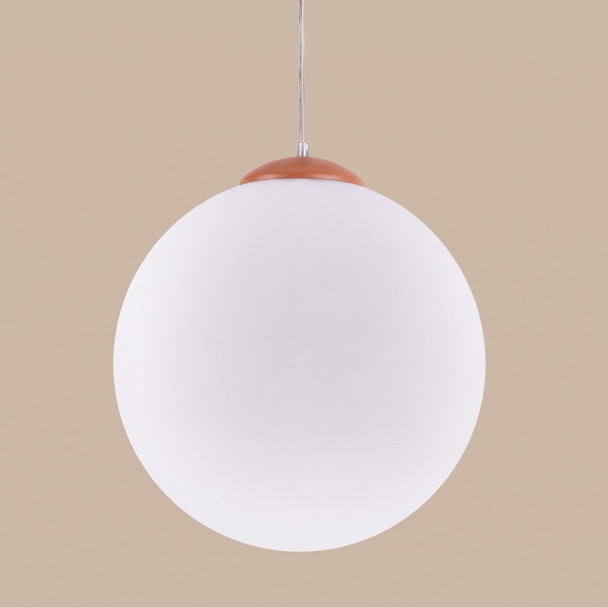 Suspension Acier Ocre Rouge E27 1 Ugo ocre rouge, EDEN