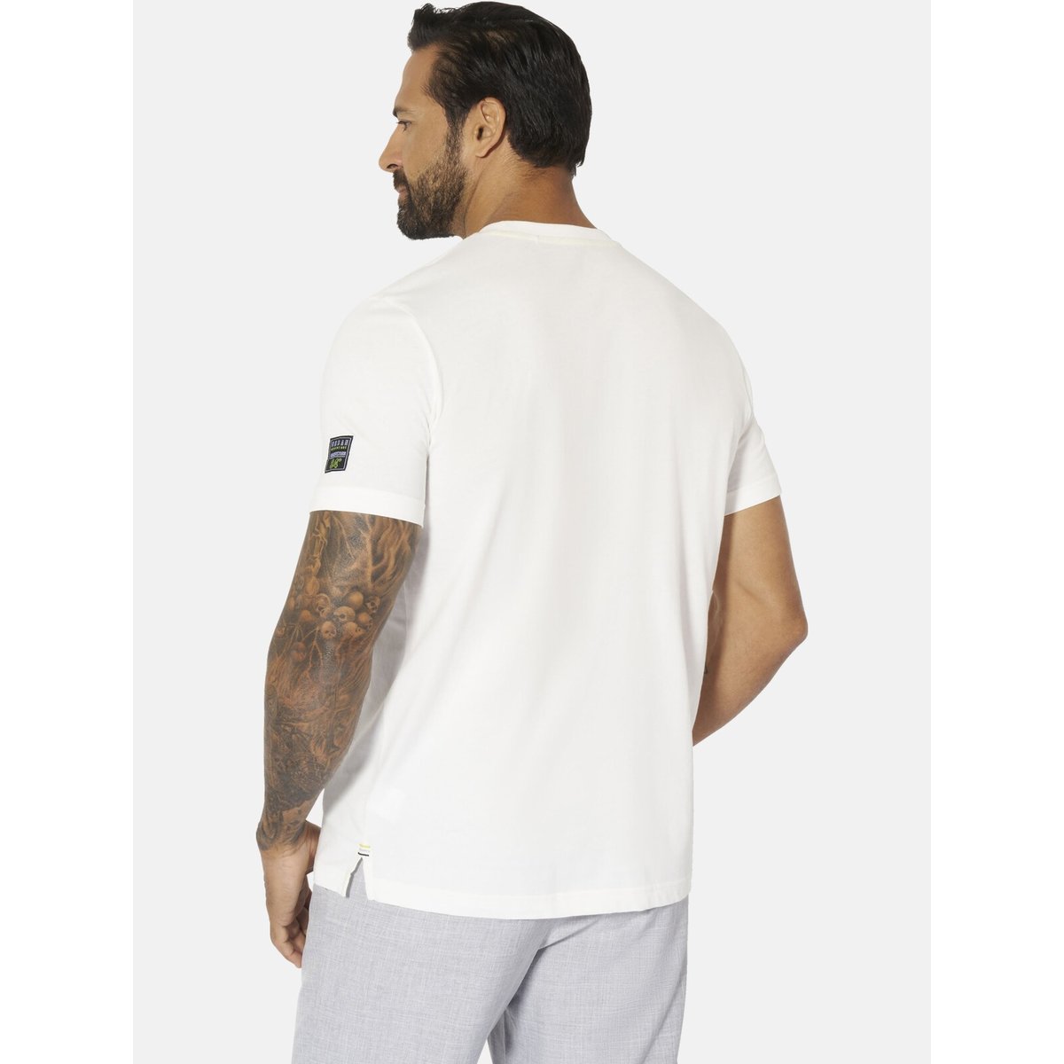 Lot de 2 T-shirts ATLE blanc noir, JAN VANDERSTORM