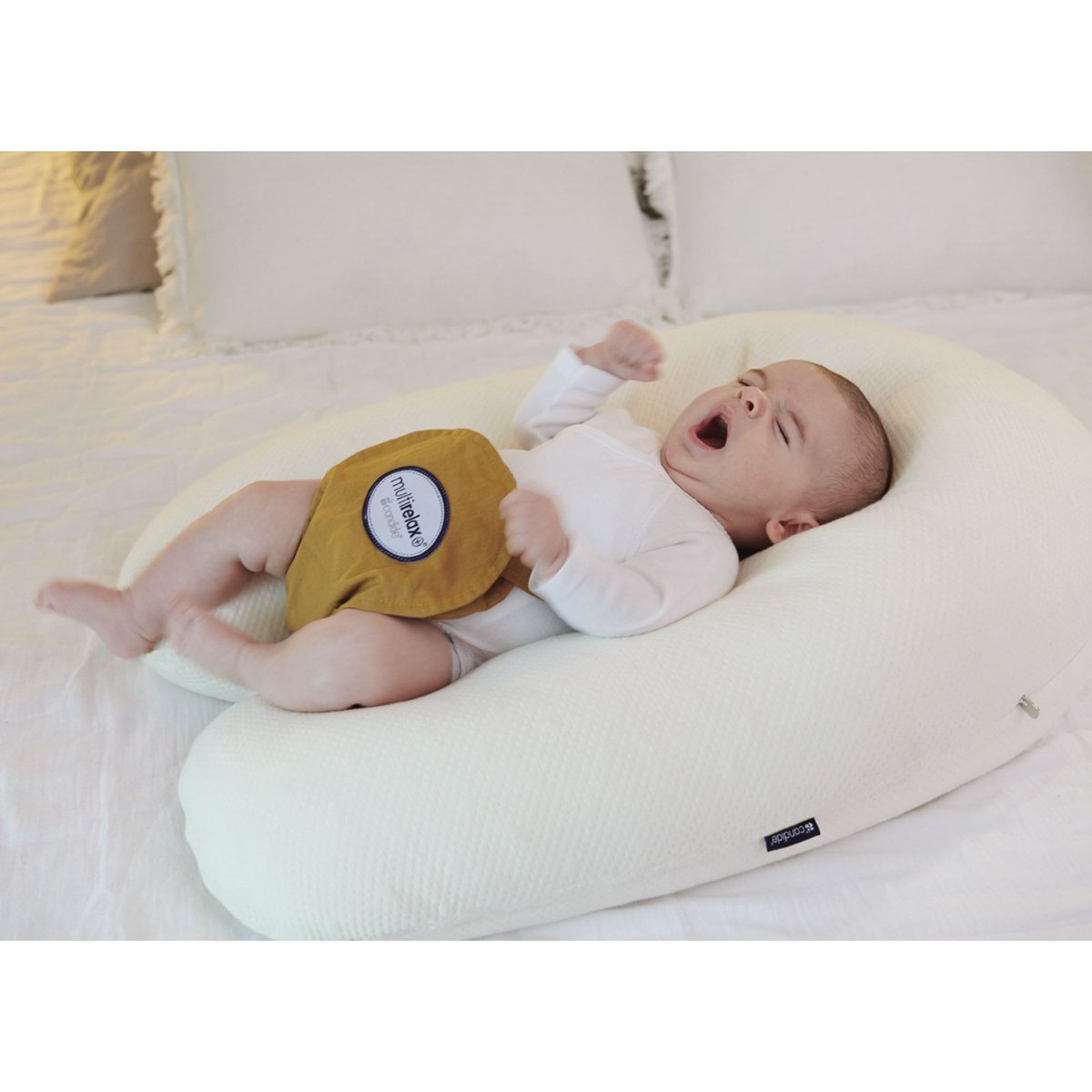 Coussin d'allaitement Multirelax+ Organic coton beige beige, CANDIDE