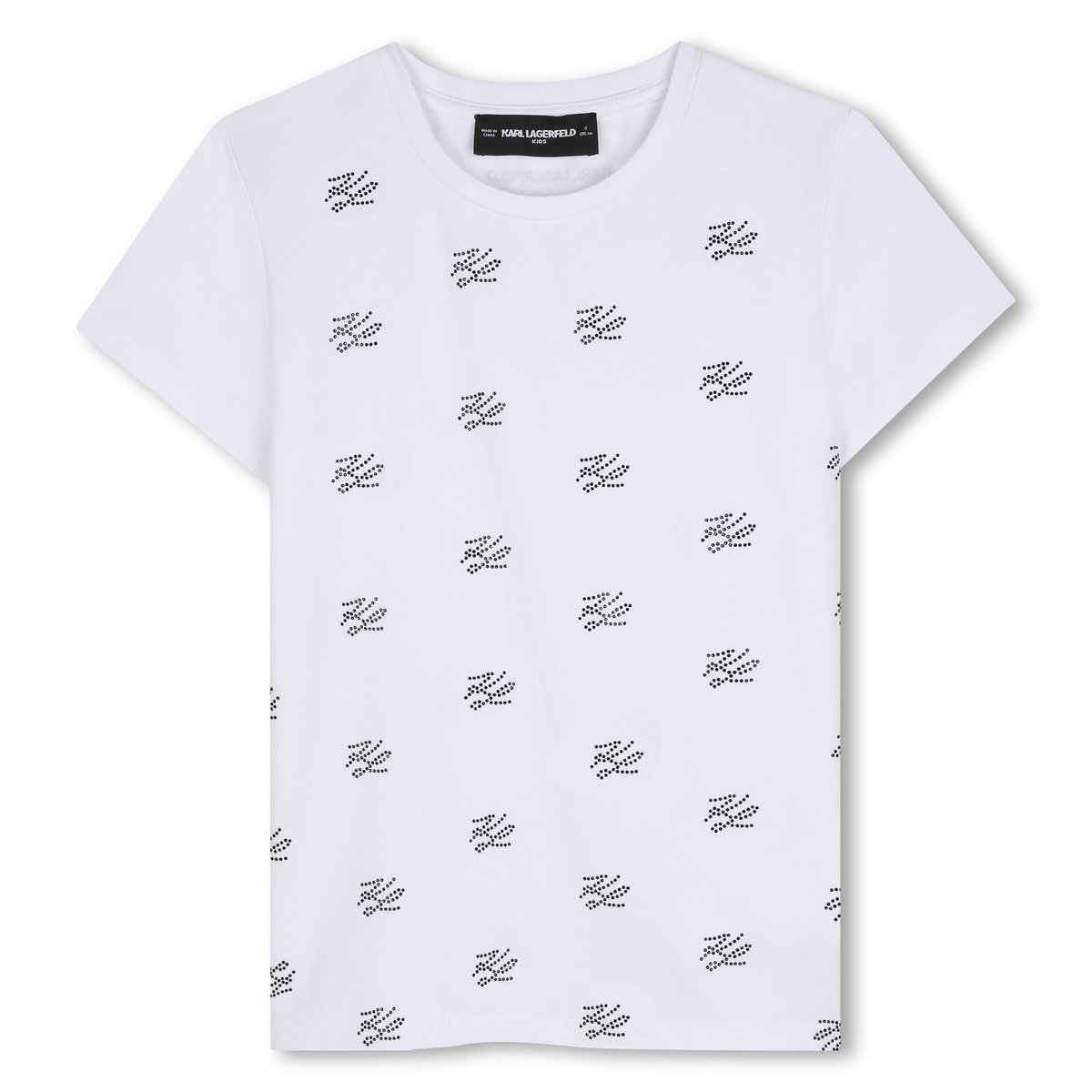 Tee-shirt manches courtes blanc, KARL LAGERFELD KIDS