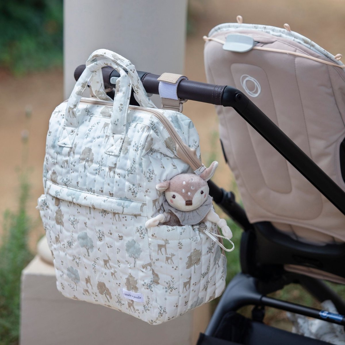 Sac à dos beige, PASITO A PASITO