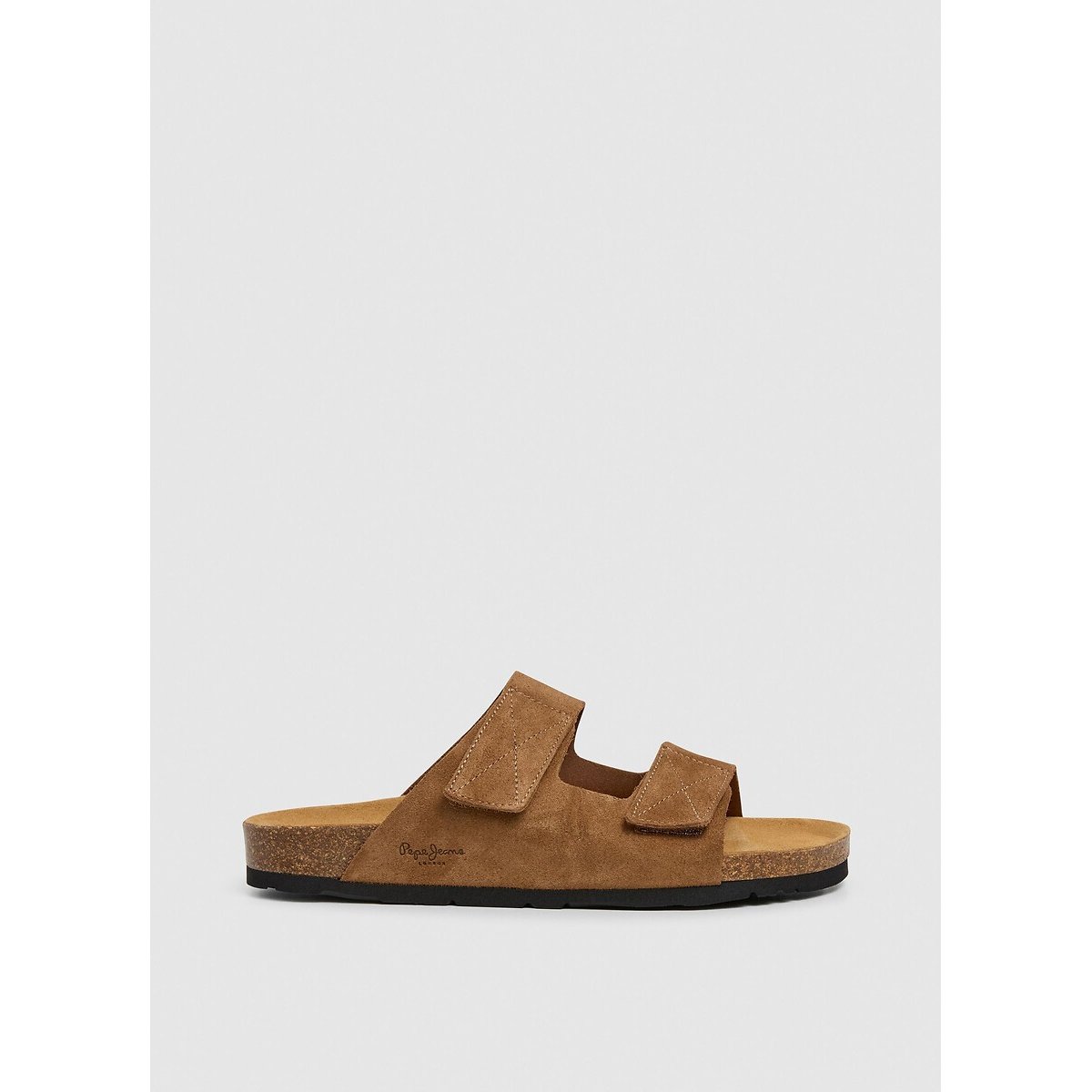 Muiltjes met dubbele band Antique cognac , PEPE JEANS