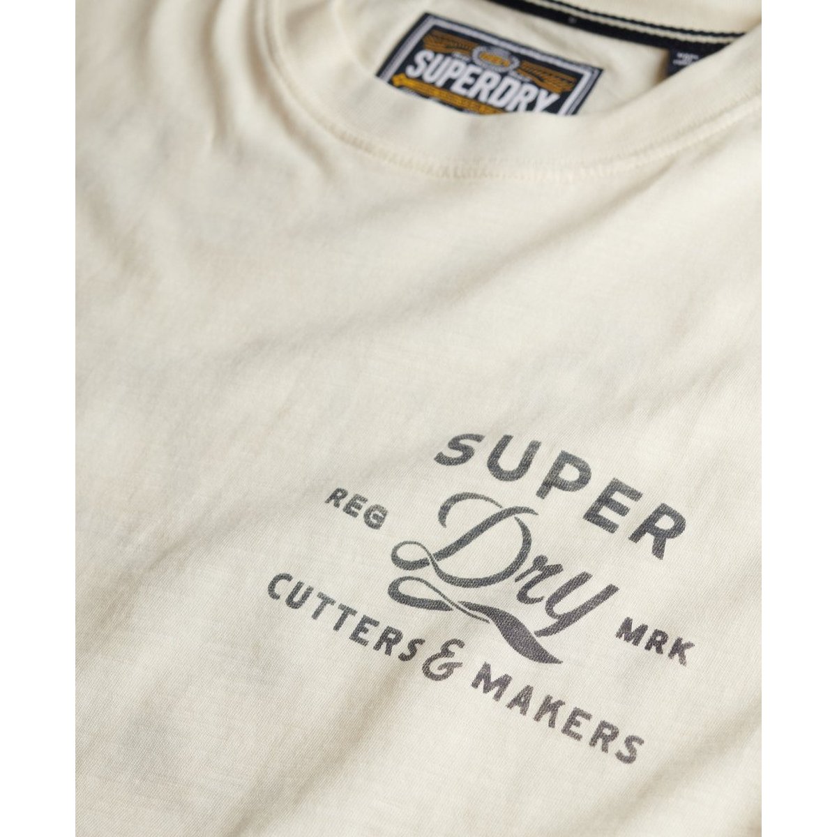 T-shirt décontracté Cutters And Makers blanc cassé, SUPERDRY