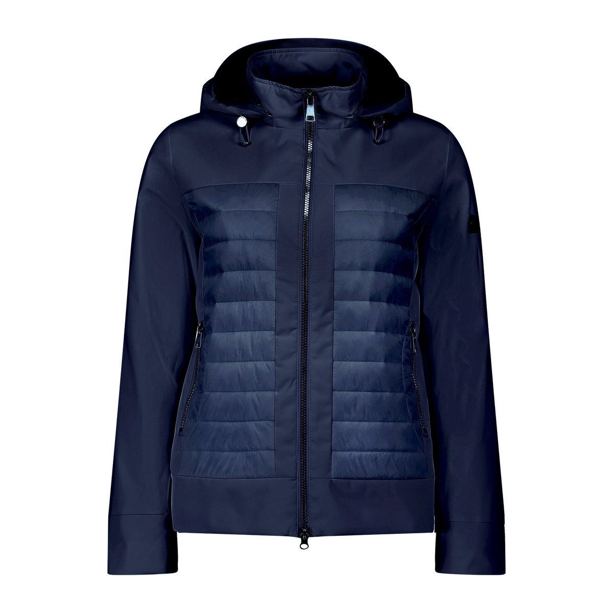 Veste outdoor à capuche amovible bleu foncé, BETTY BARCLAY