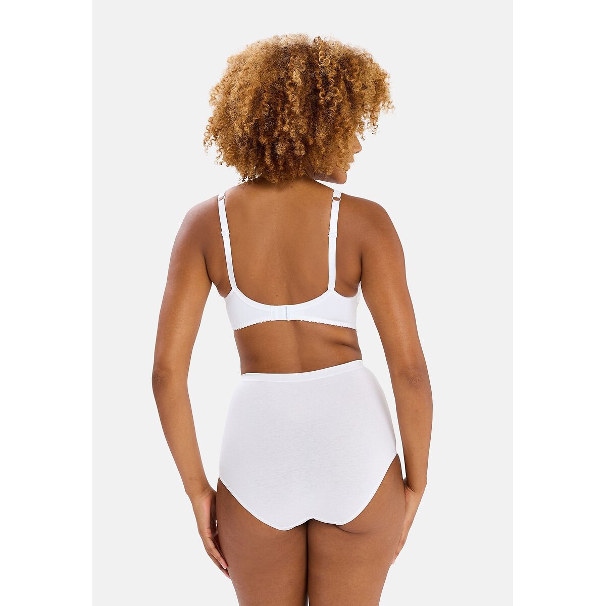 Pack of 3 Simplement Full Knickers in Organic Cotton white + white + white, SANS COMPLEXE