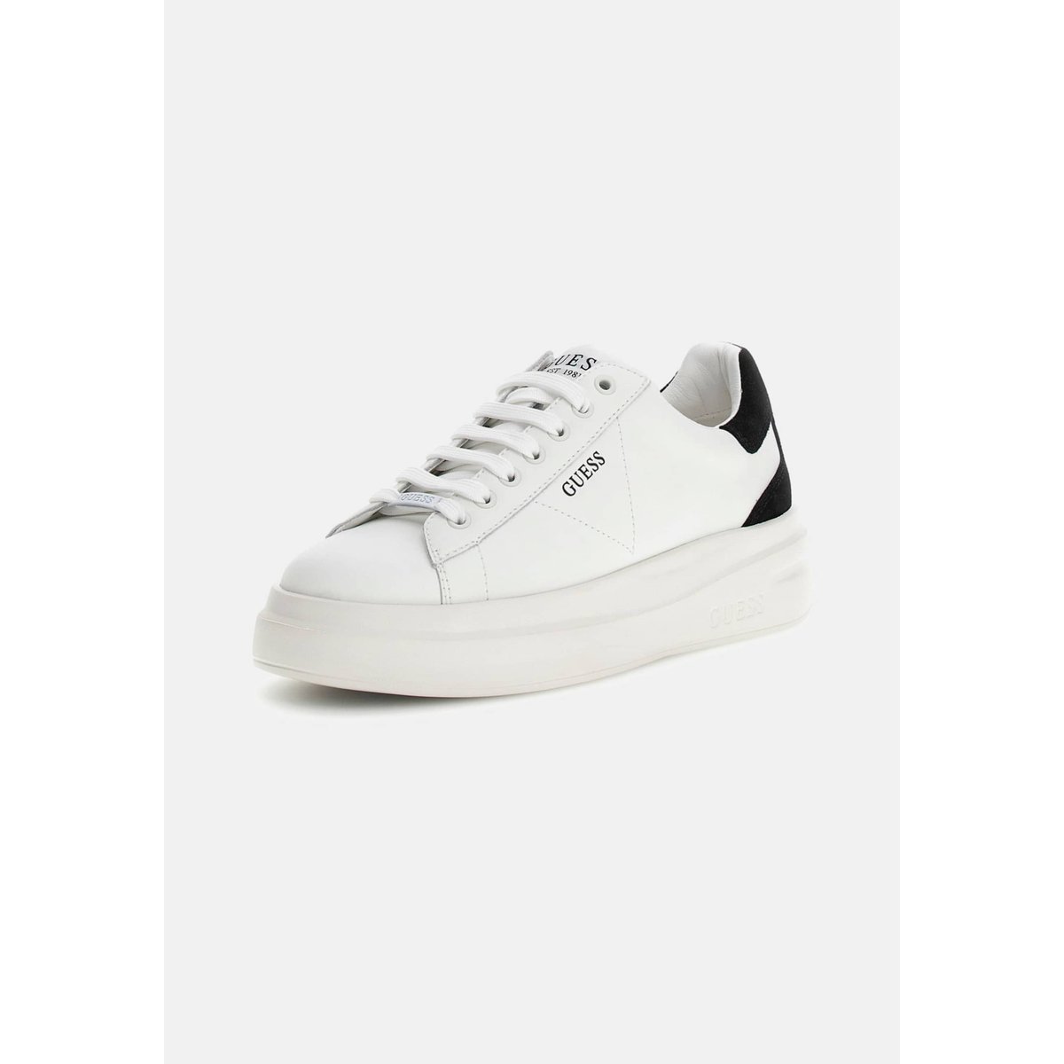 Sneaker Elbina Cuir Véritable noir, GUESS