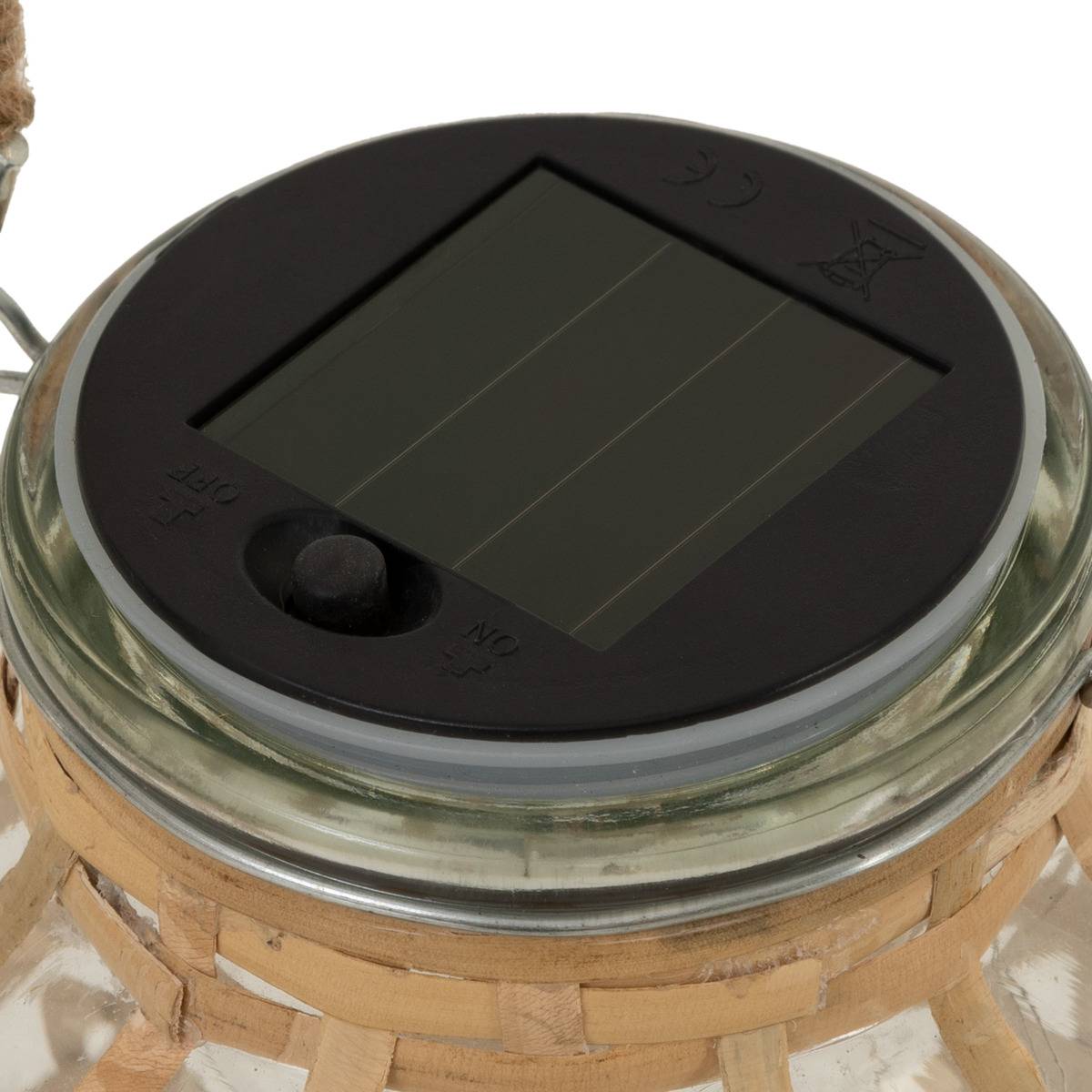 Lanterne solaire NIKY beige, ATMOSPHERA