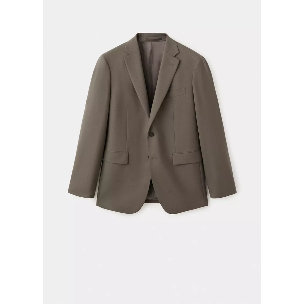 Veste costume Turin 100 % laine vierge marron moyen, MANGO MAN
