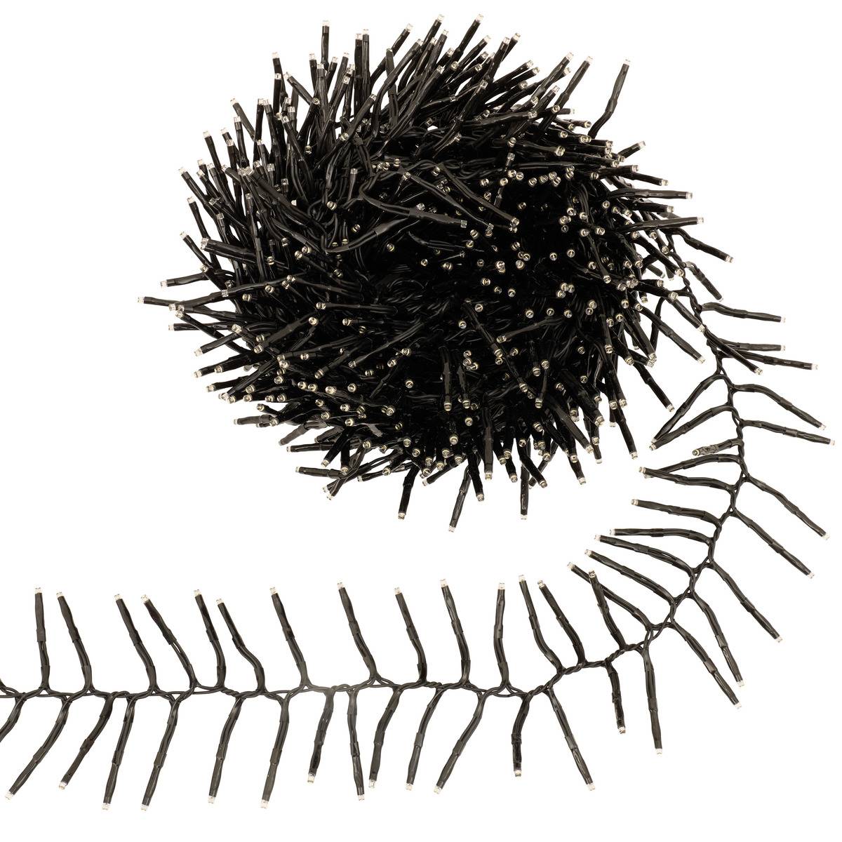 Guirlande lumineuse micro-LED d'extérieur 10 m 1000 LED blanc froid 13 fonctions avec minuteur sur secteur blanc froid, FEERIC LIGHTS & CHRISTMAS