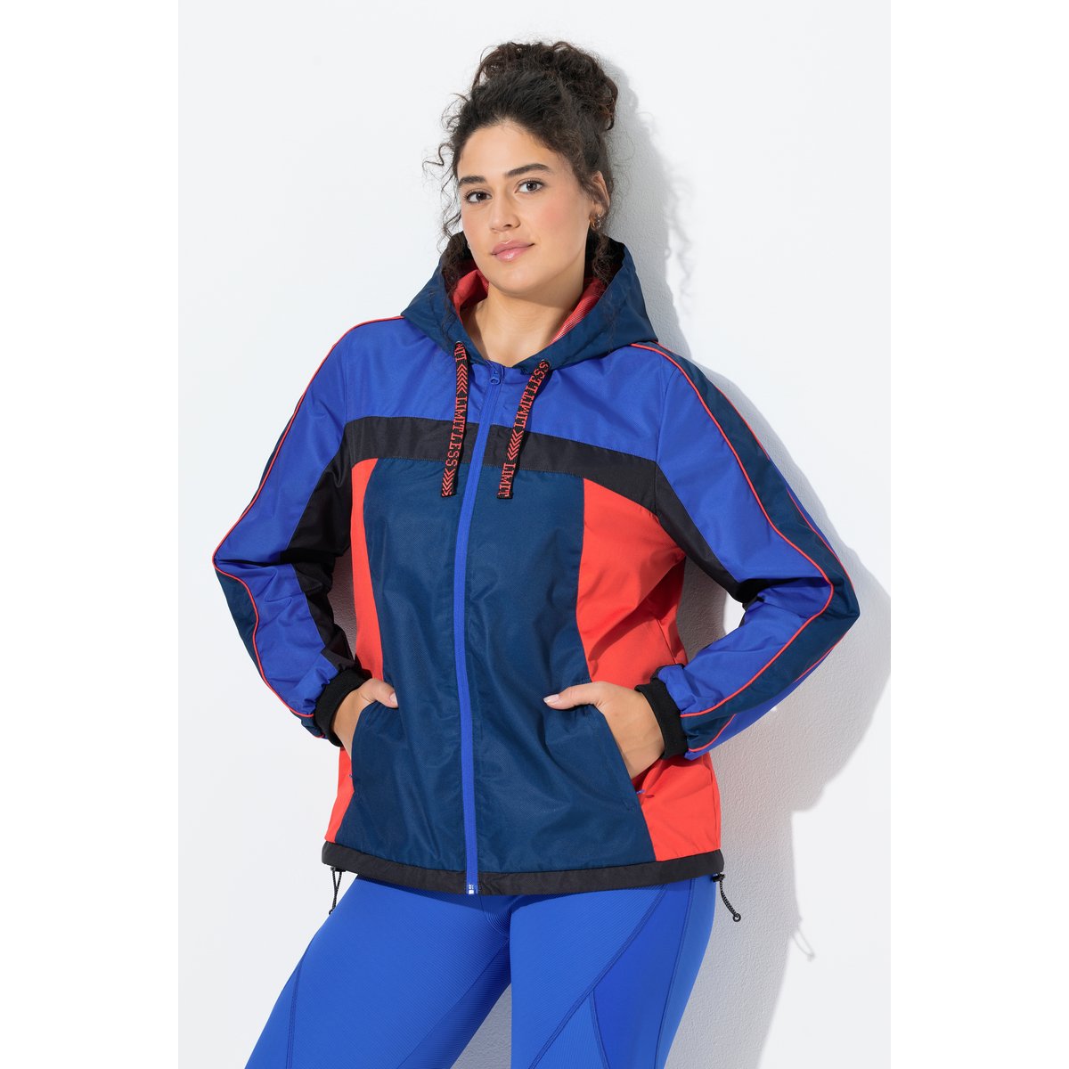 Veste d'extérieur à capuche bleu foncé, ULLA POPKEN