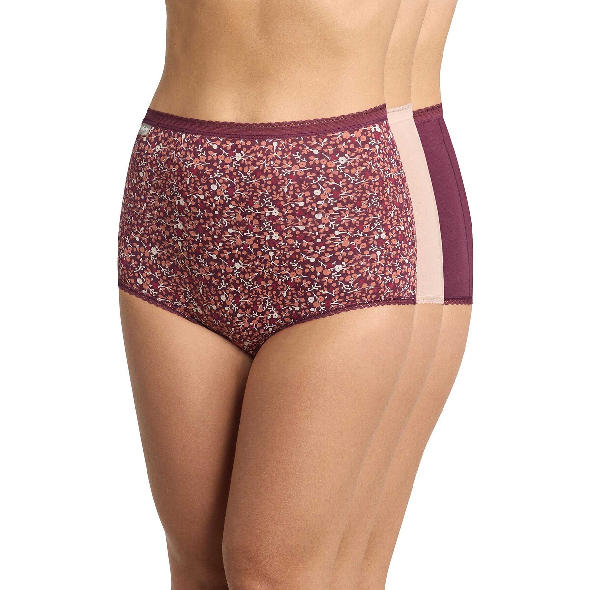 Set van 3 maxi-slipjes van COTTON STRETCH set vijg, PLAYTEX