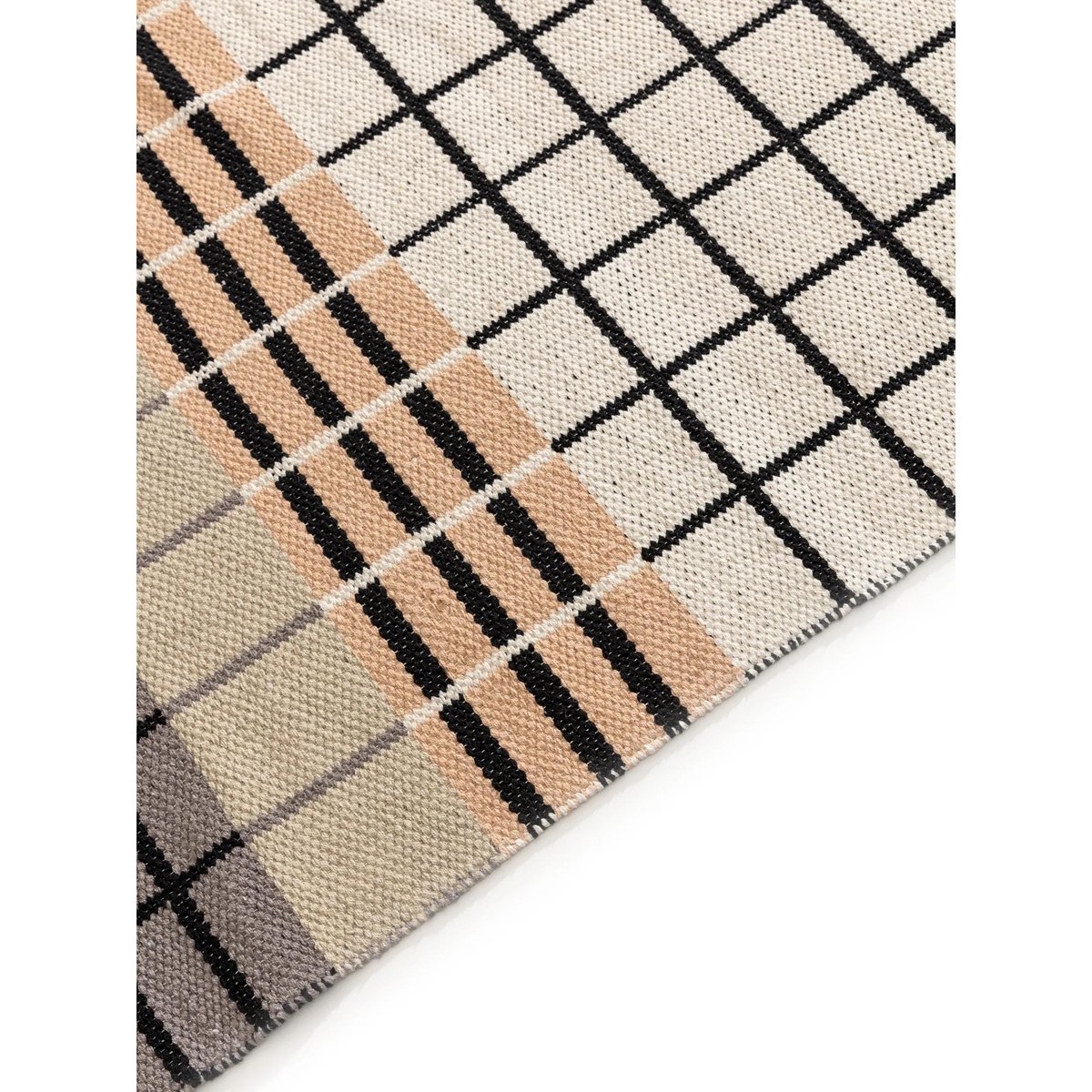 Tapis de couloir tissé main LEANDER gris/blanc, BENUTA