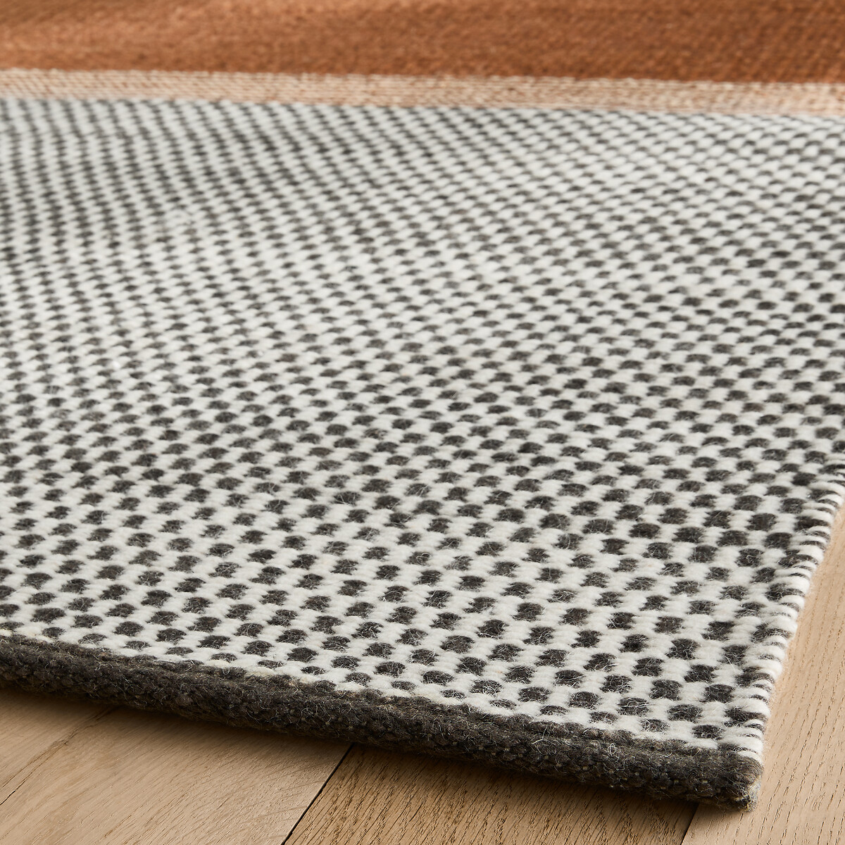 Tapis tissé à la main, en pure laine, DAMEO cannelle, AM.PM