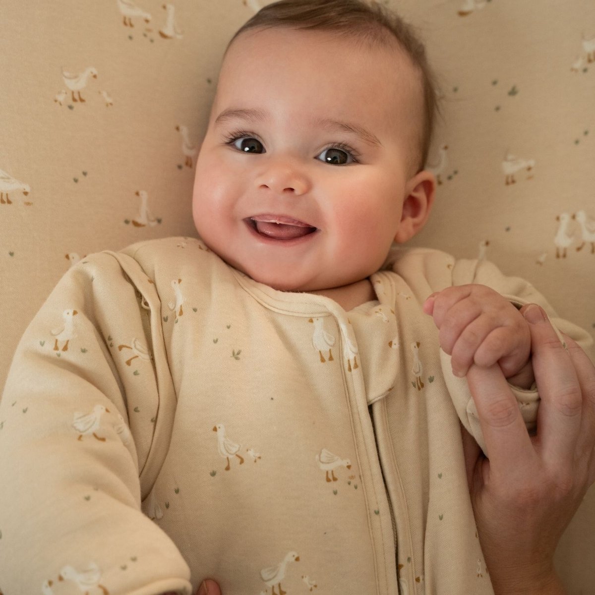 Gigoteuse hiver blanc, beige, LITTLE DUTCH