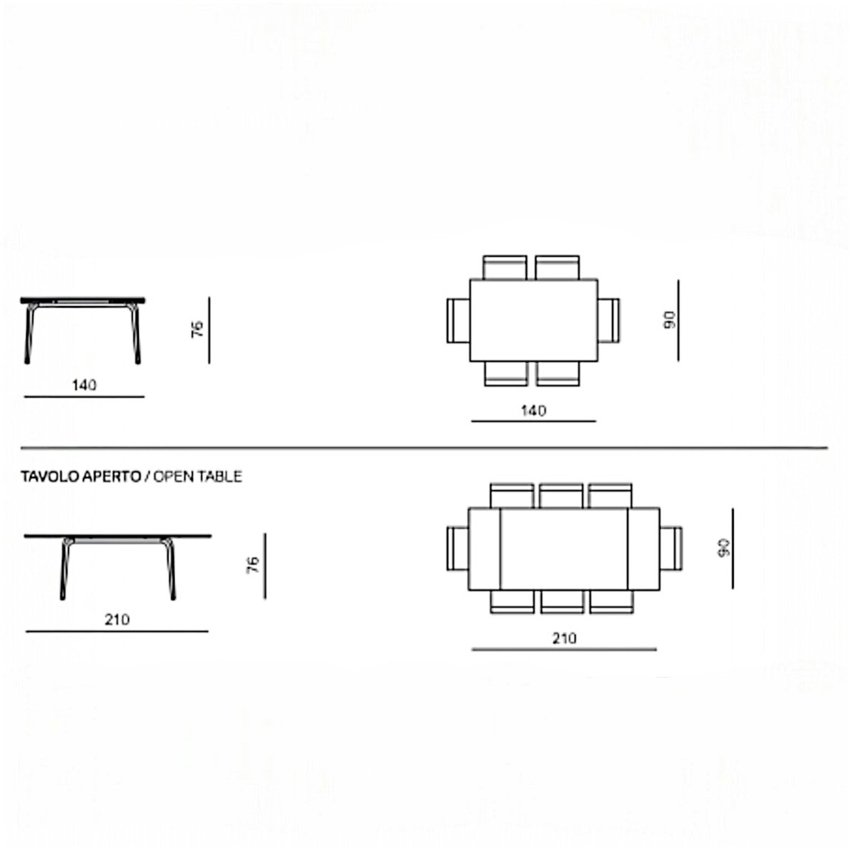 Table en céramique extensible 4 à 6 places LORA pierre, PIER IMPORT