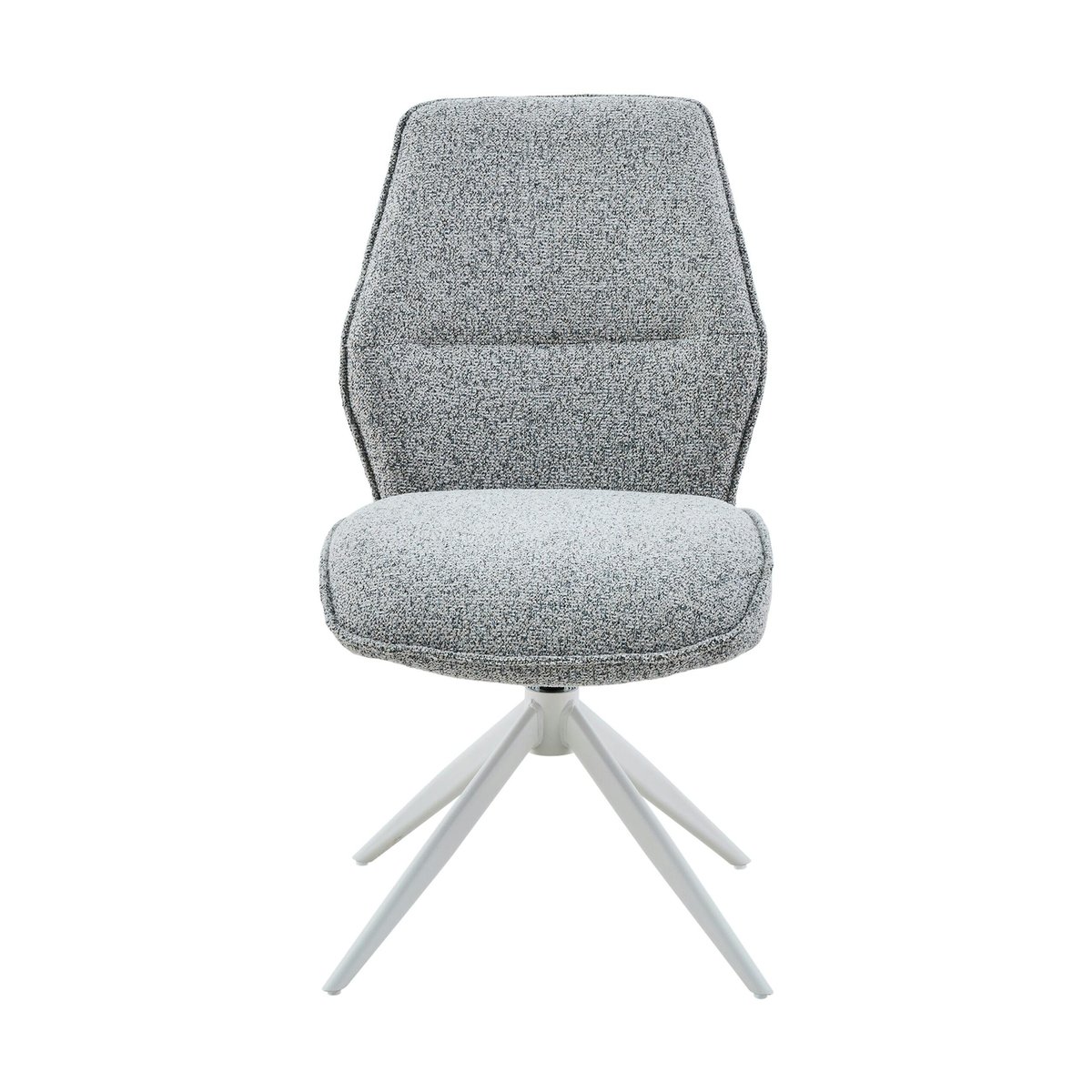 Chaise pivotante en tissu (lot de 2) CORTINA gris, PIER IMPORT