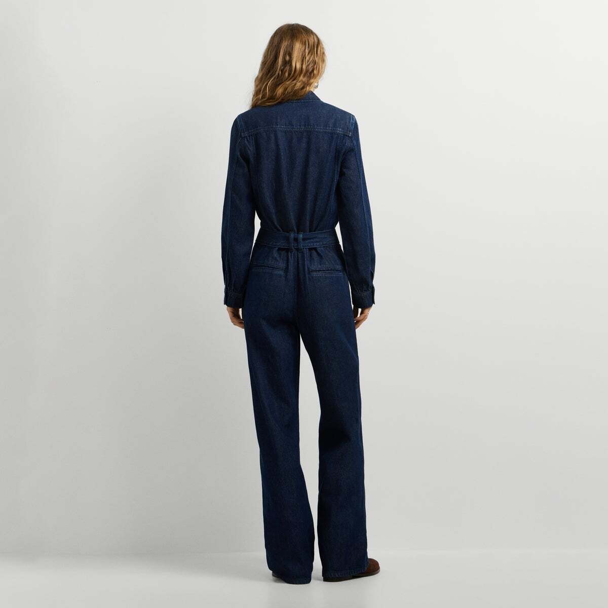 Combinaison Longue Coupe Décontractée En Denim 10oz indigo tencel blend denim, PEPE JEANS