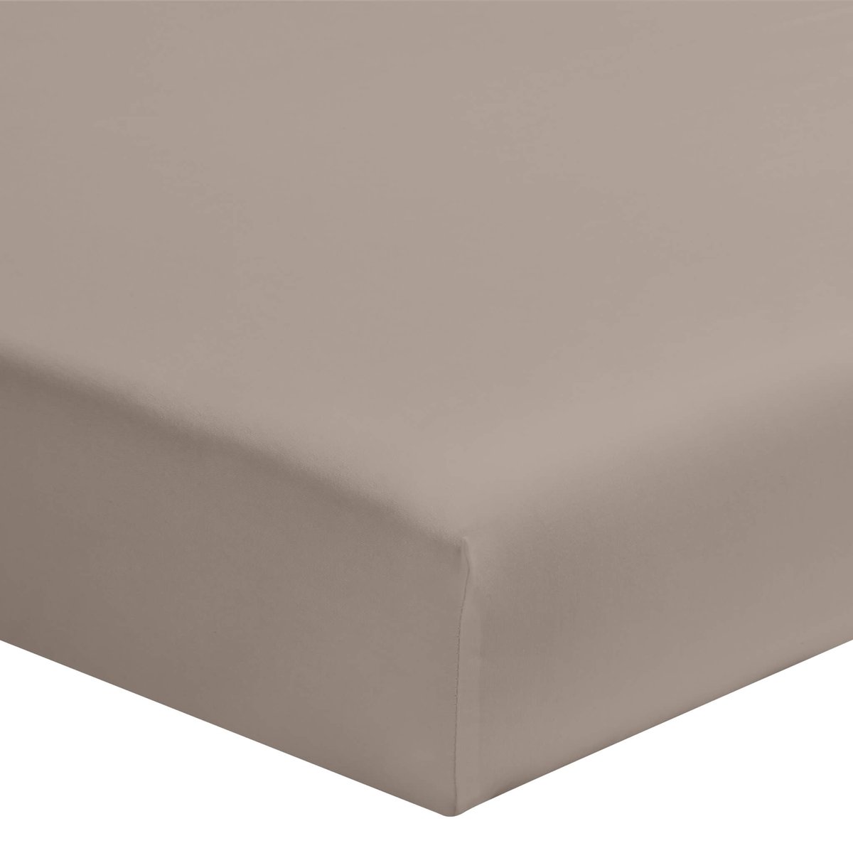 Drap housse percale bonnet 30 made in France naturel, TERRE DE NUIT