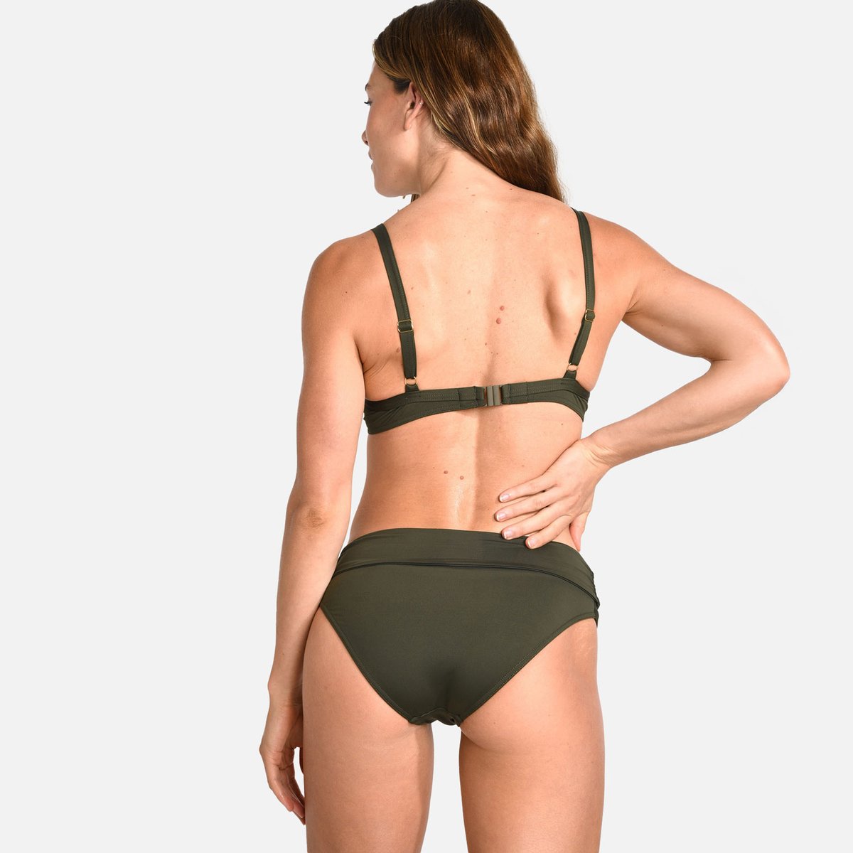 Haut de maillot armaturé Saskia - HERMOSO kaki, LIVIA